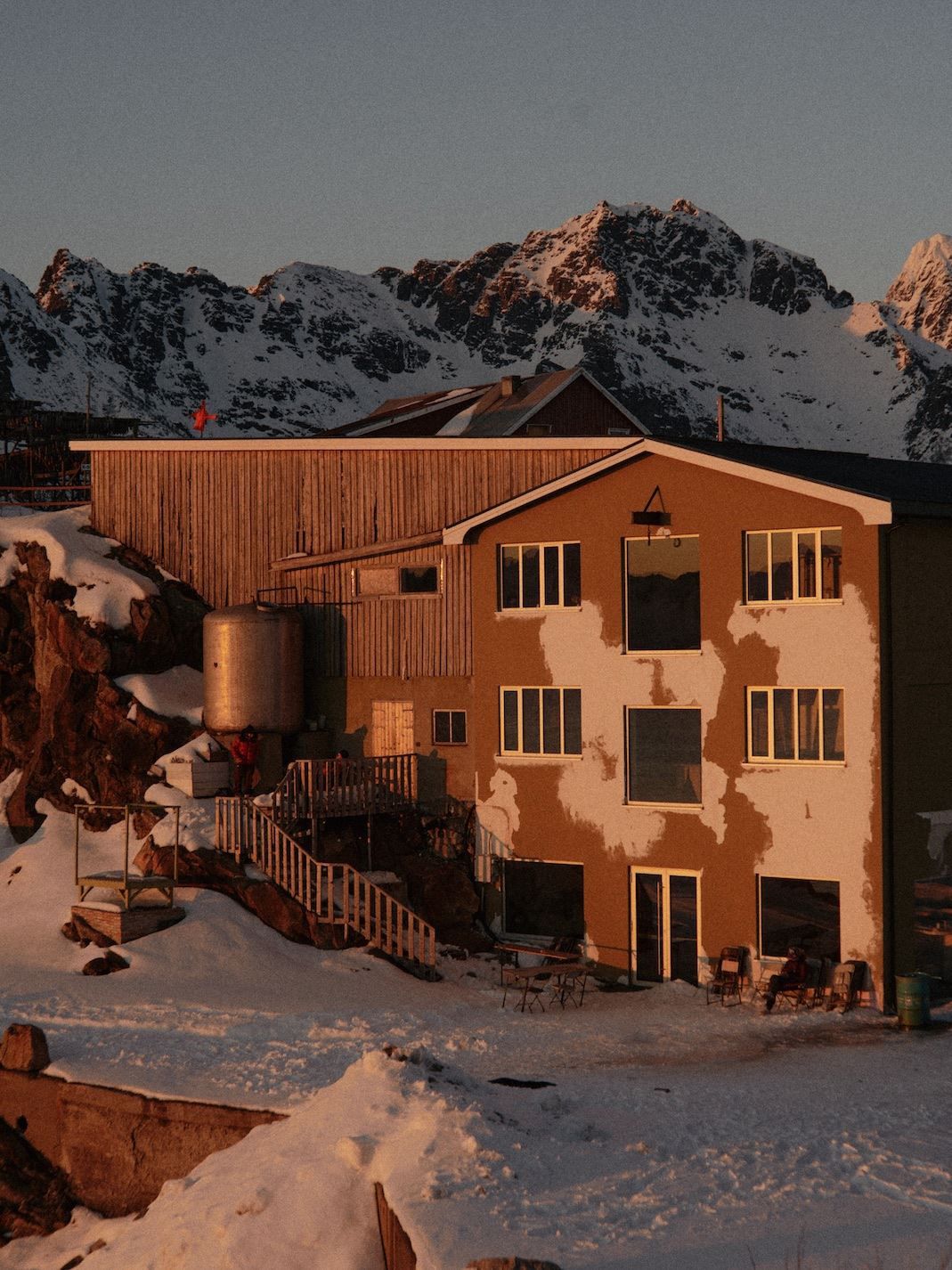 Solnedgang på Trevarefabrikken