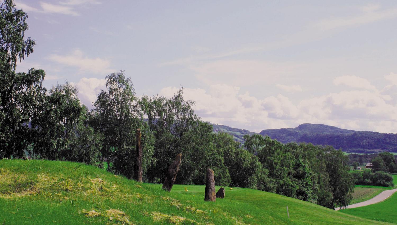 Ved bautaene ved Trones i Verdal