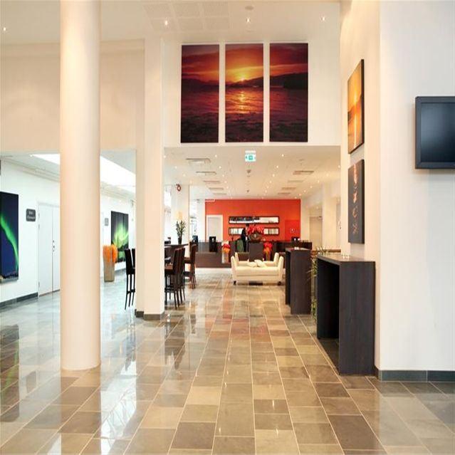 Front desk area Rica Hotel Alta