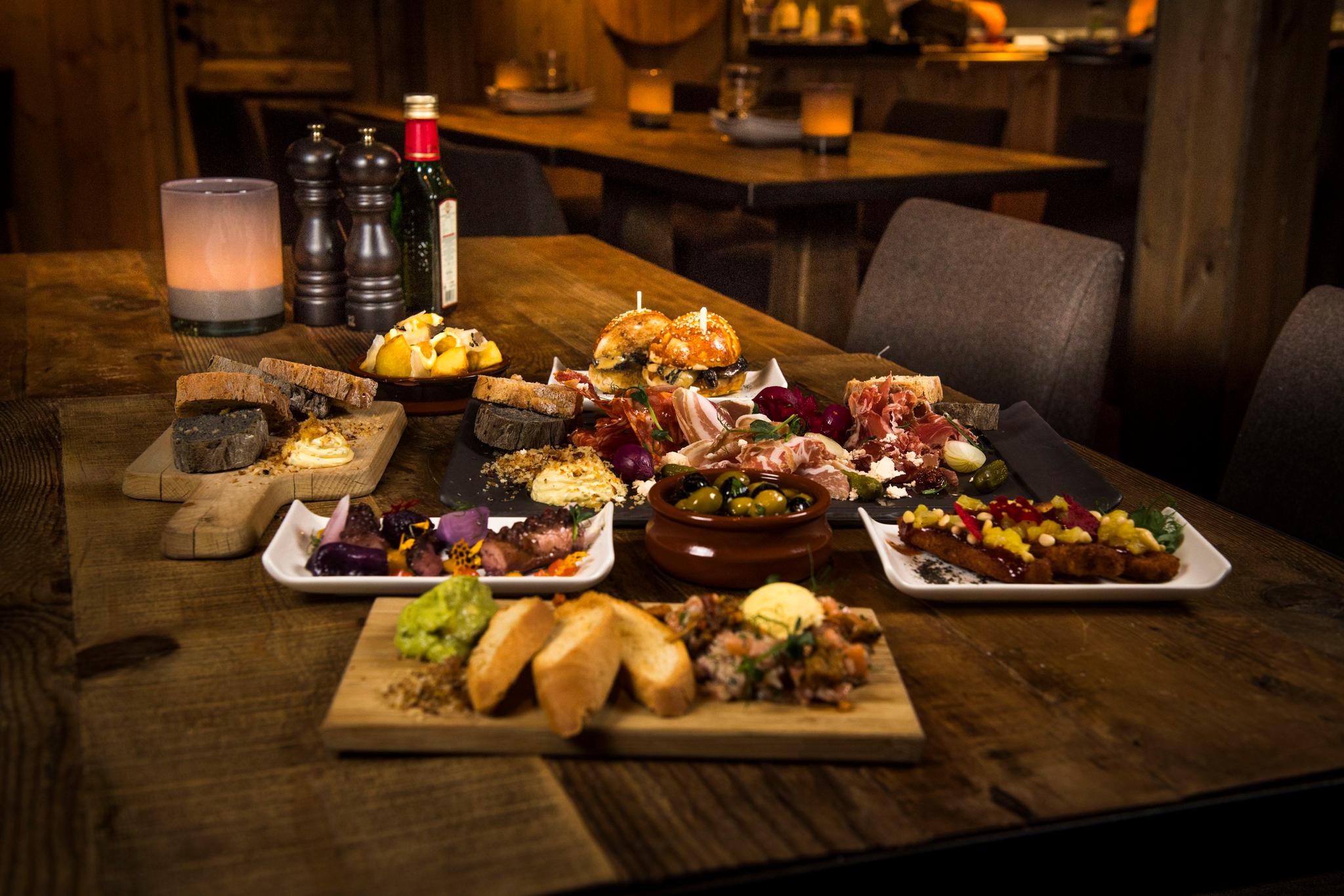 Tapas menu Gaiastova at Hafjell