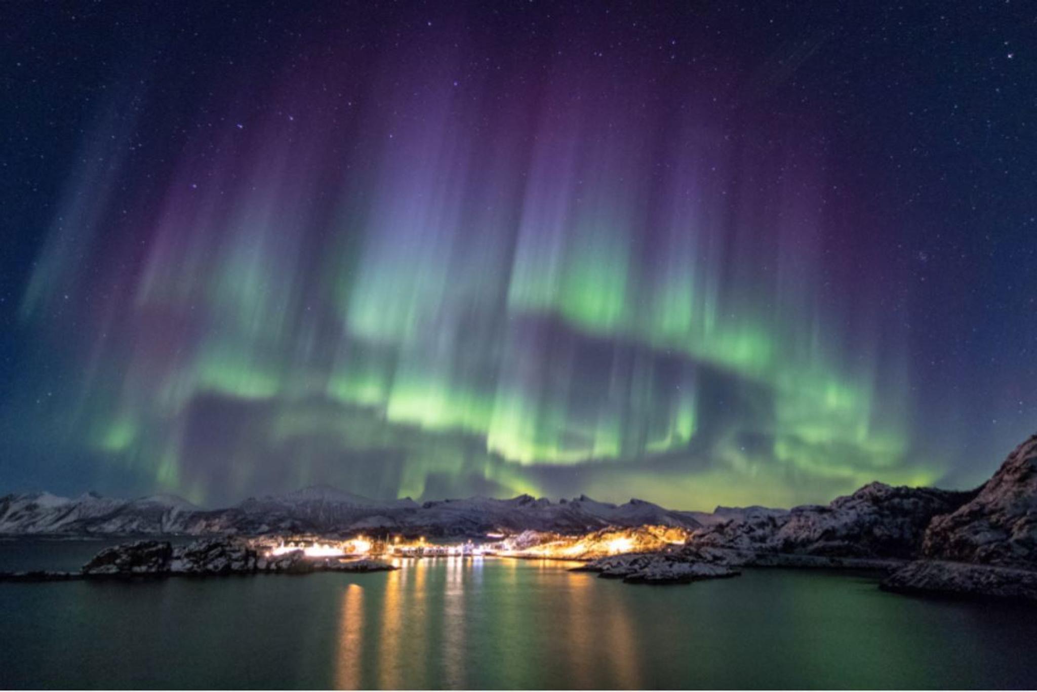 Northern lights over Senja 