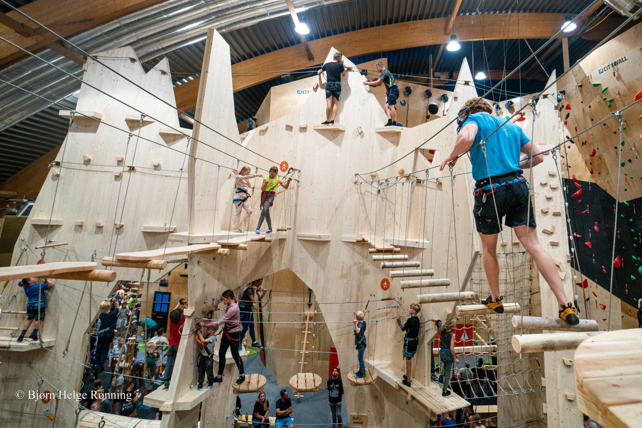 indoor climbing wall