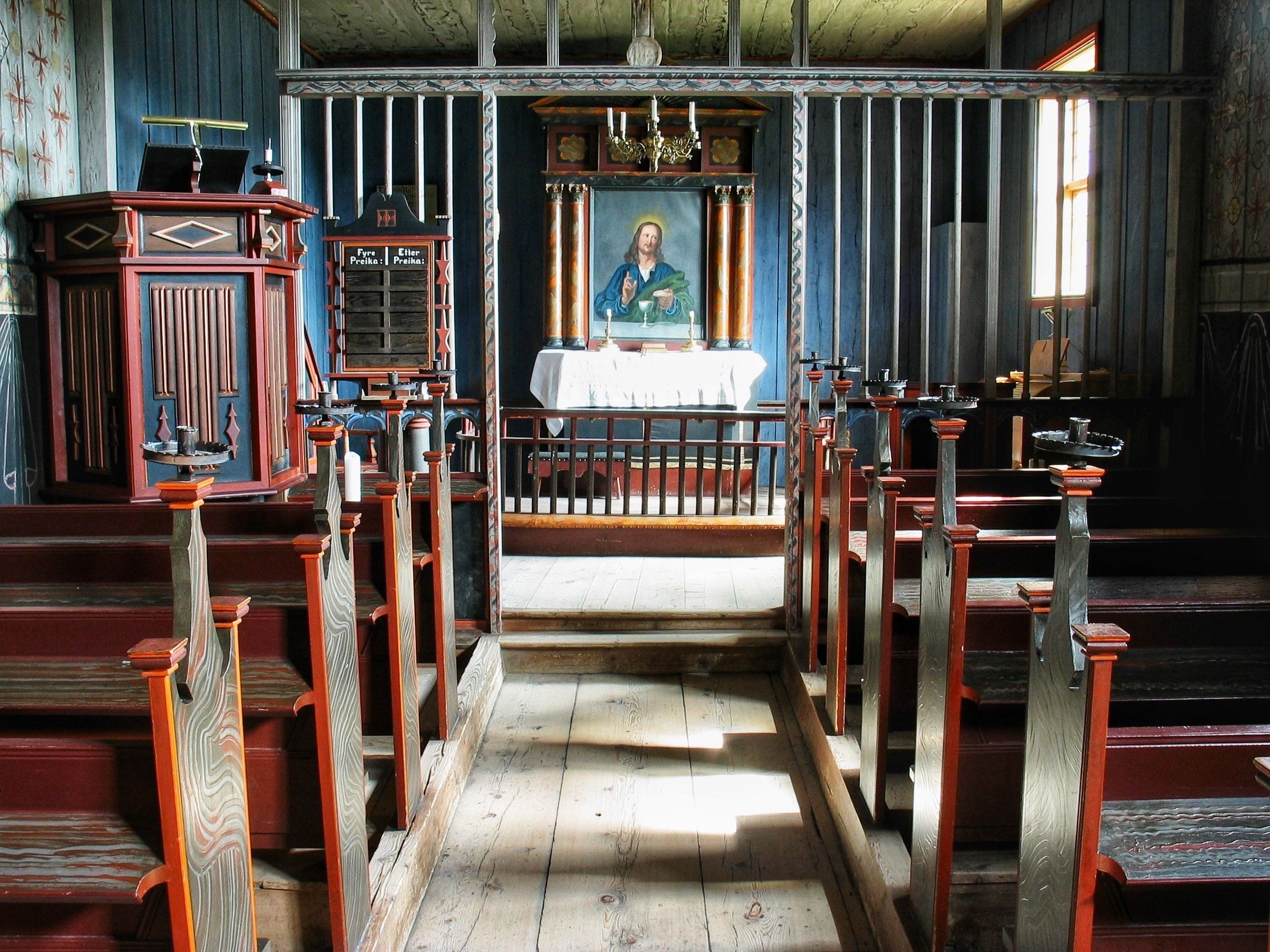 Stavkirke. Stave church. Eidsborg stavkyrkje, Vest-Telemark museum.