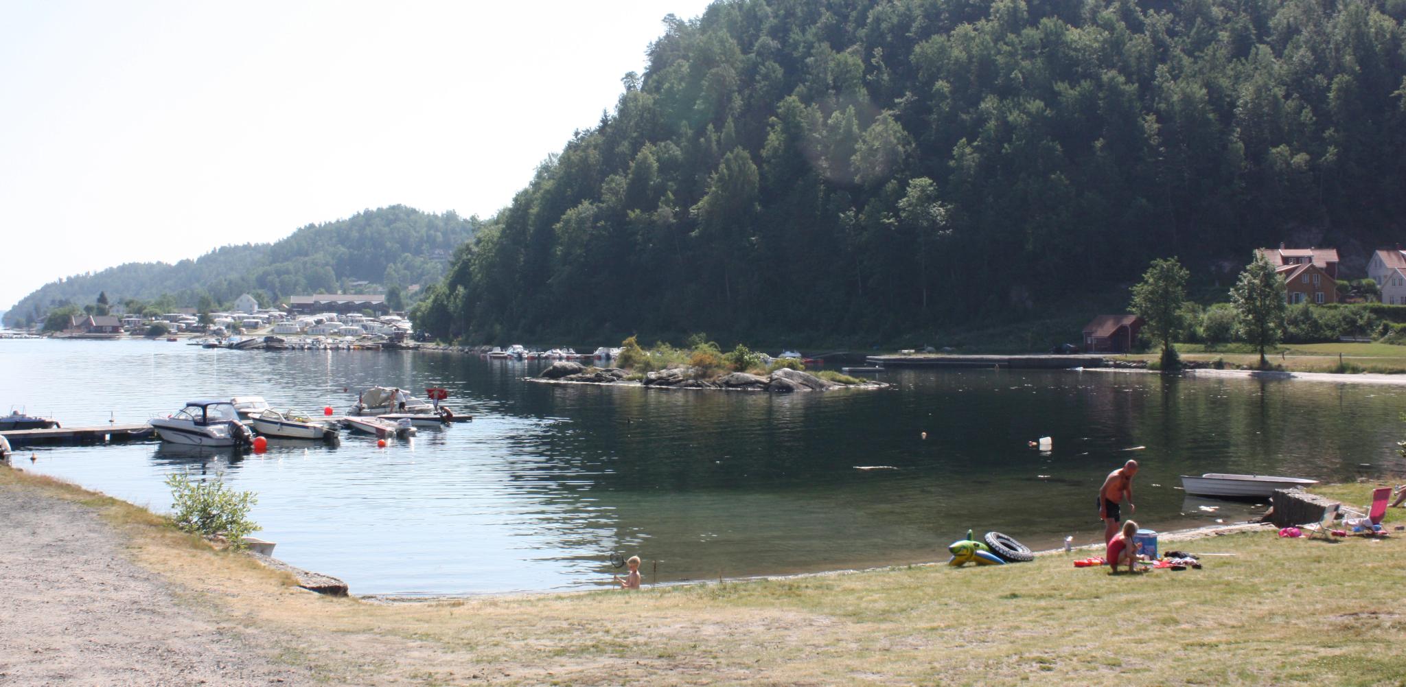 Stranda på Røed Camping