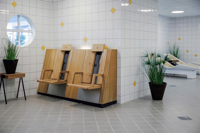 wellness area in the water park in Langesund