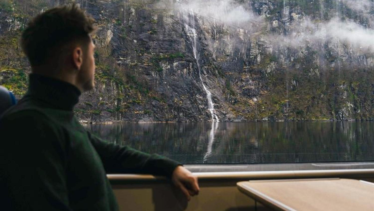 Enjoying the view of the fjord