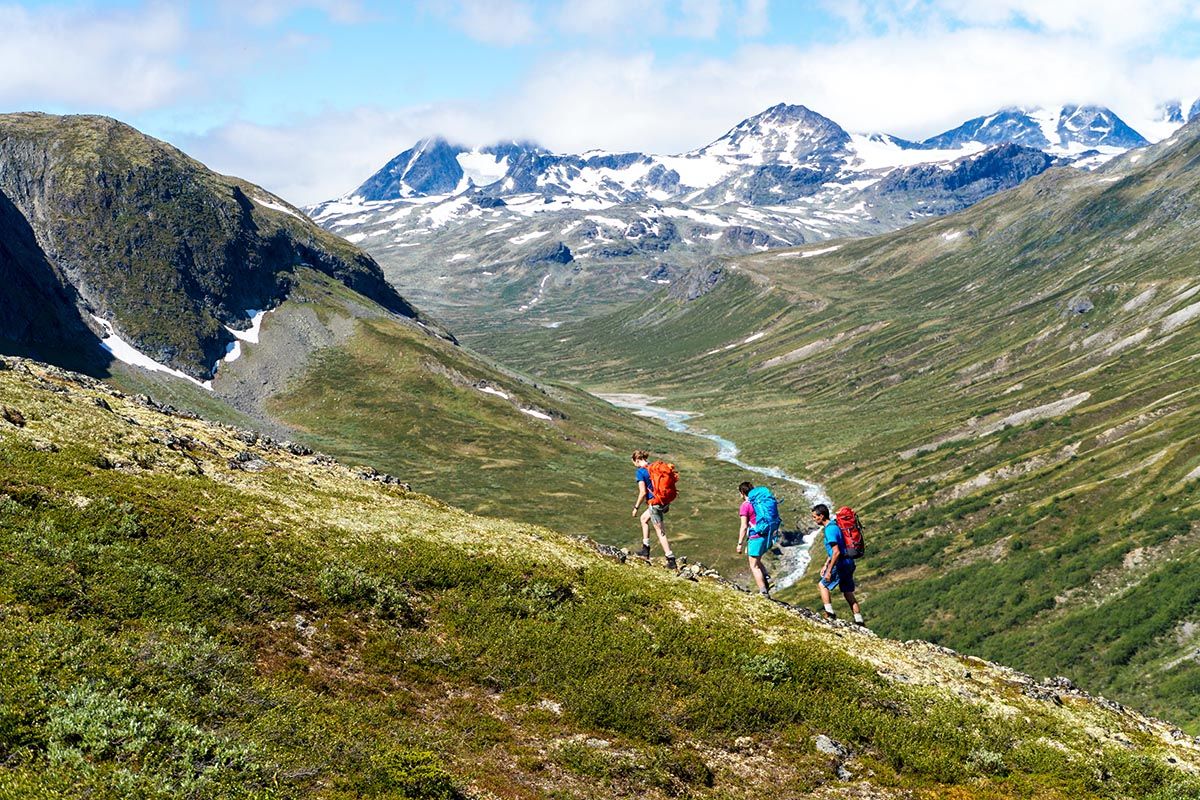 Oppstigning til Bukkeægret i Jotunheimen.