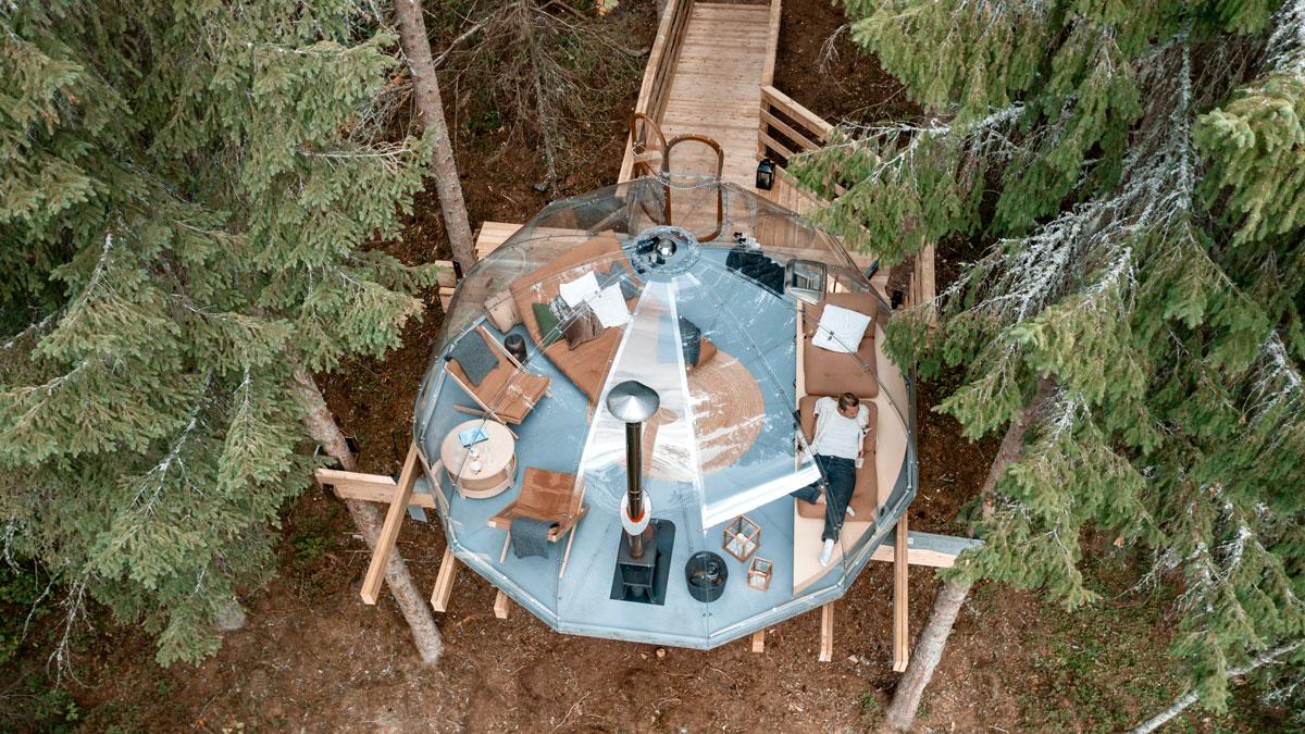 Tretoppiglo ved Lårdalselva i Dalen