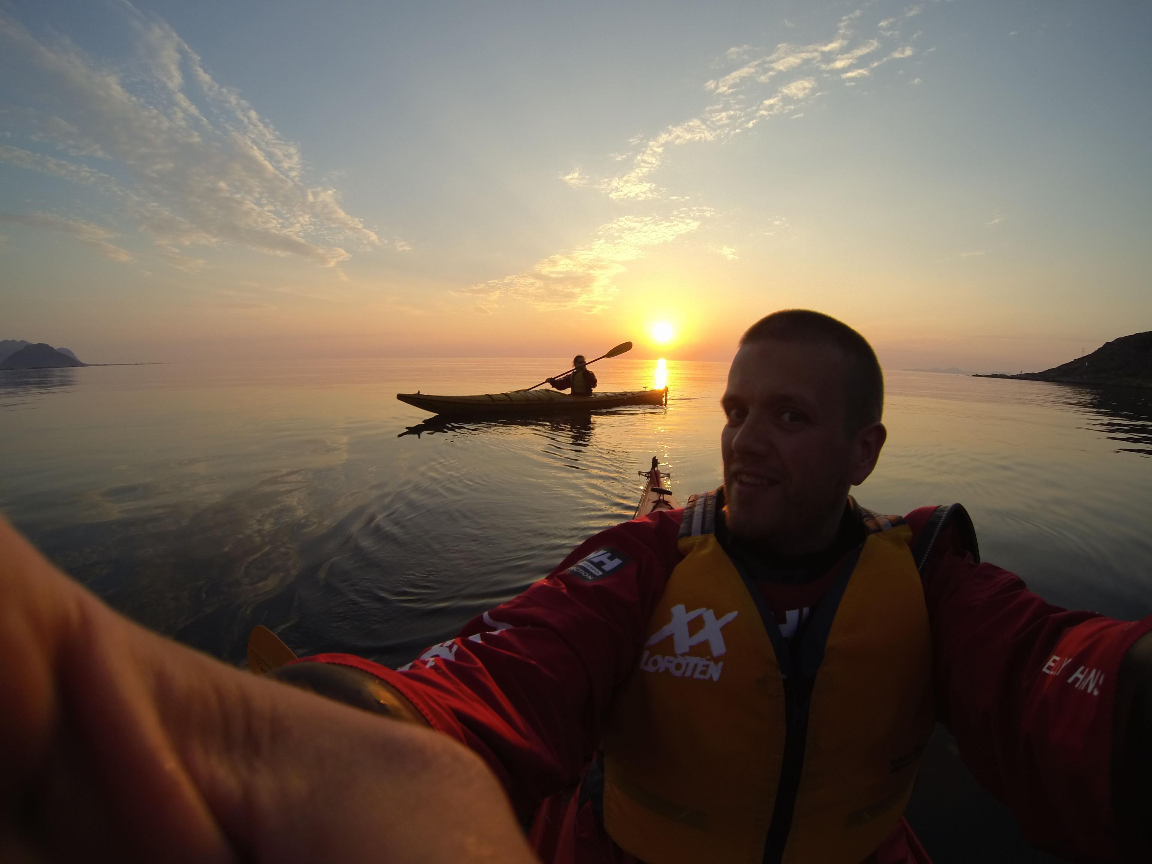 Evening kayaking from Svolvær