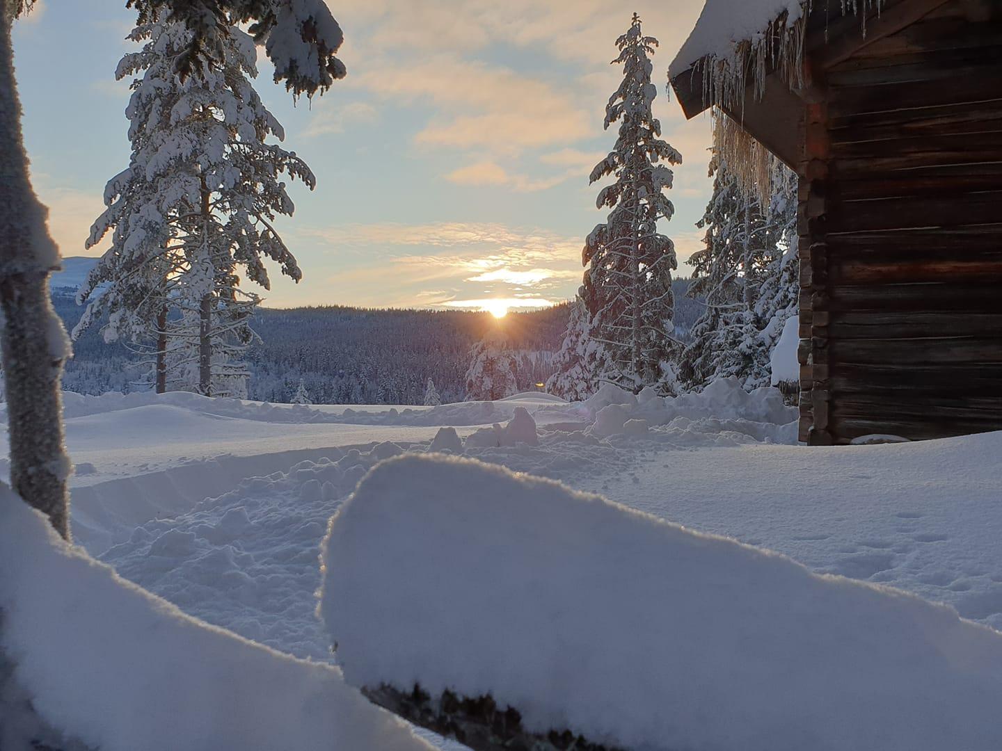 Hütte auf dem Skrukkefyllhaugen in Vassfaret