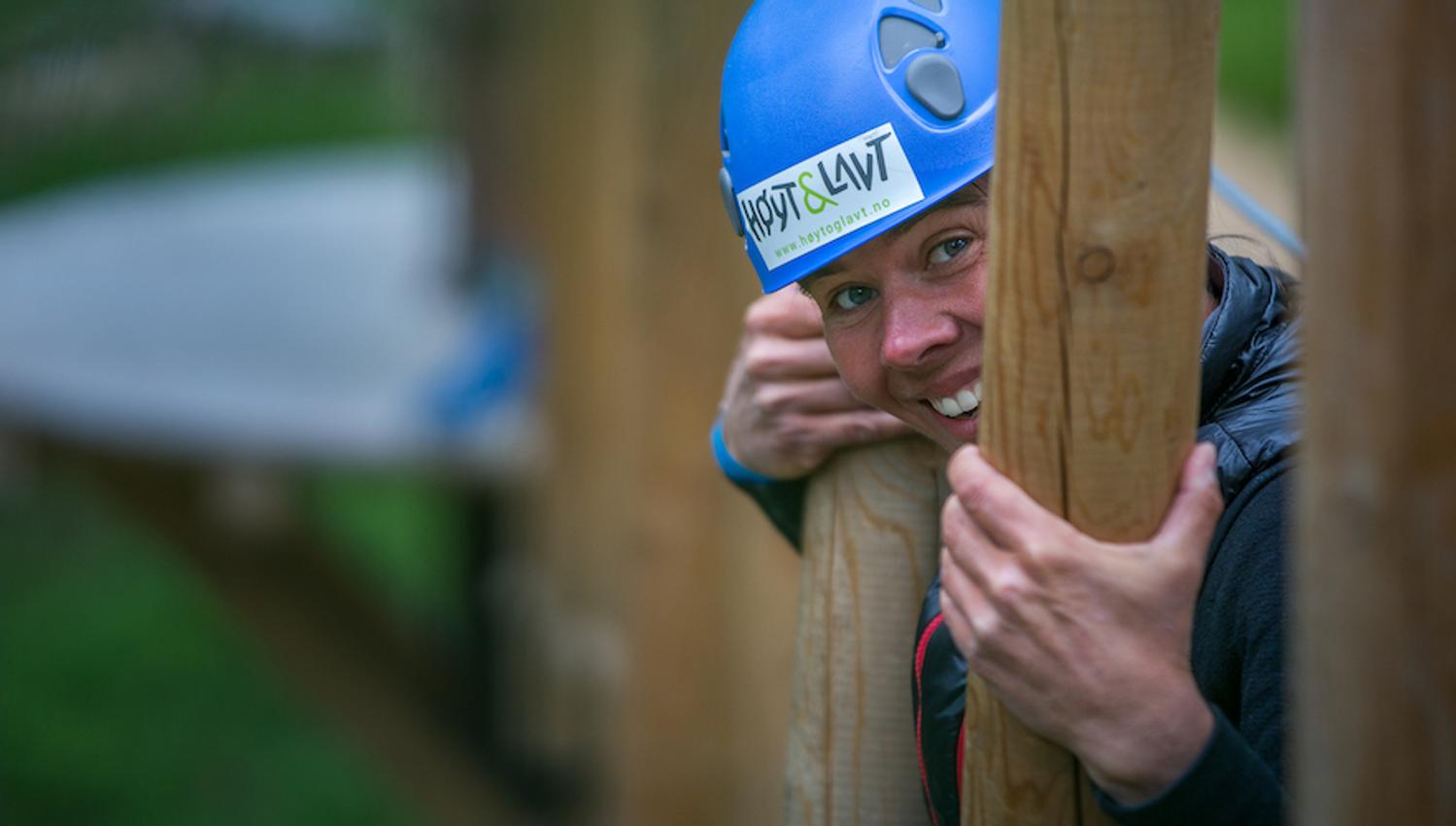 the climbing park High and Low in Bø in Telemark