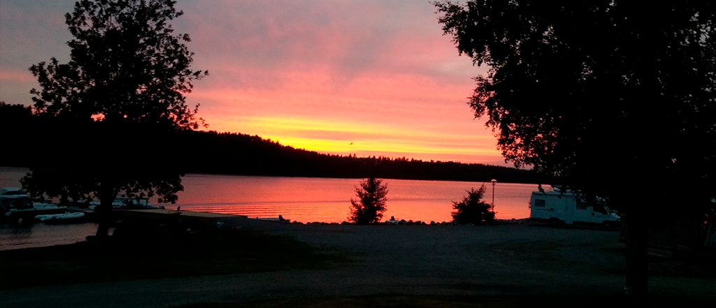 Nice sunset over the water