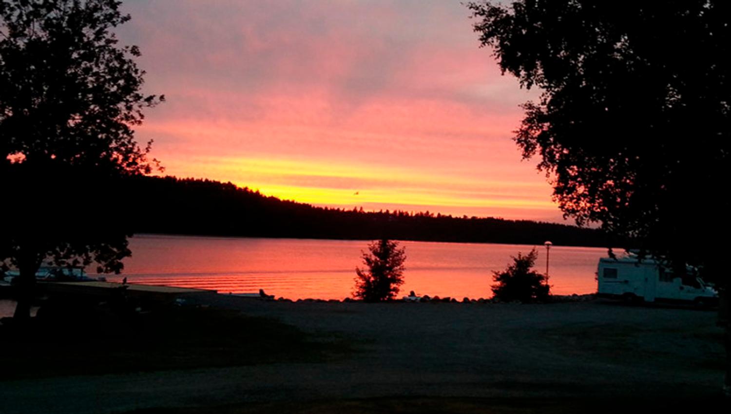 Nice sunset over the water
