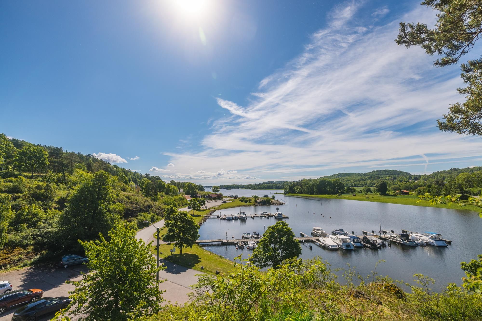 Oversiktsbilde av havnen