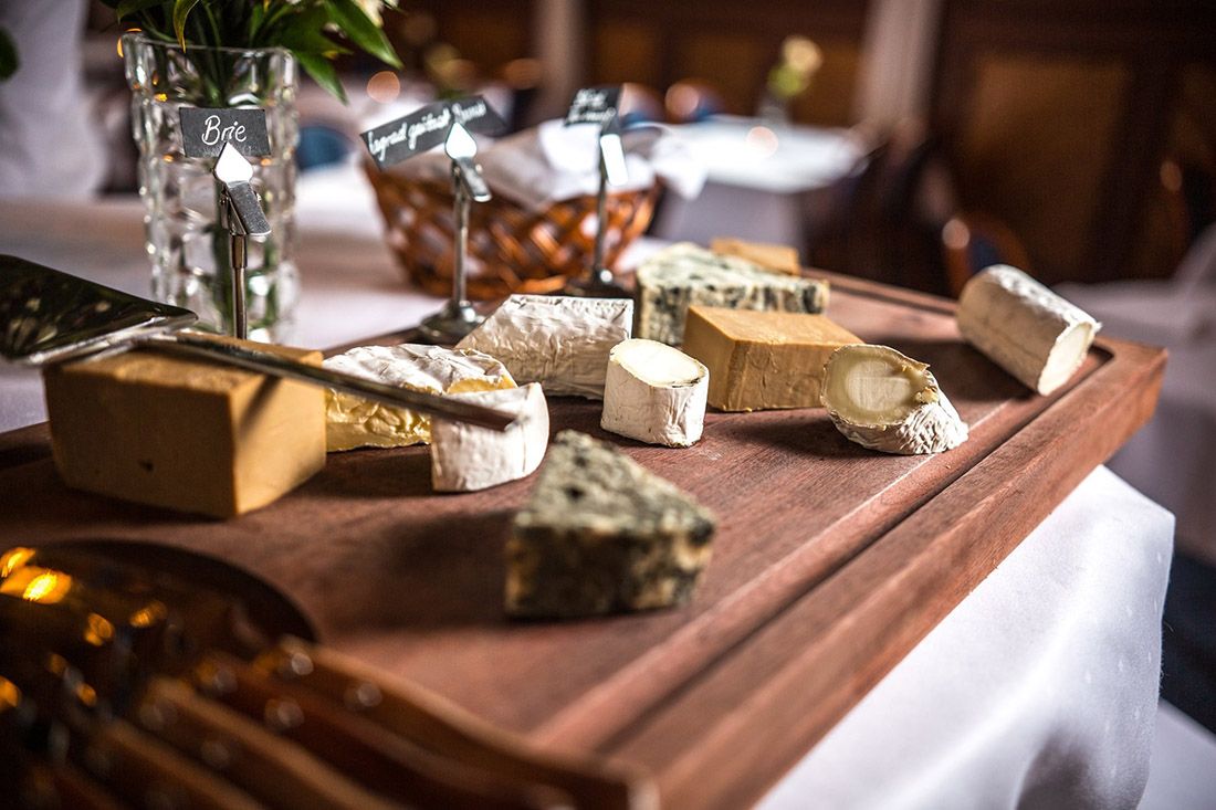 cheese platter at Dalen Hotel