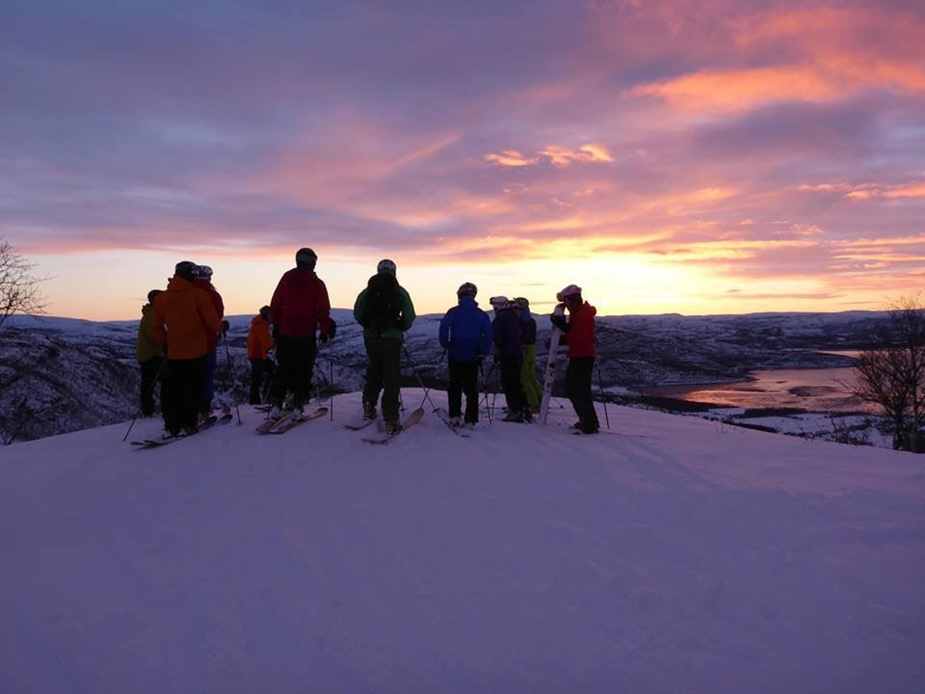 Alpine Skiing under Arctic Light