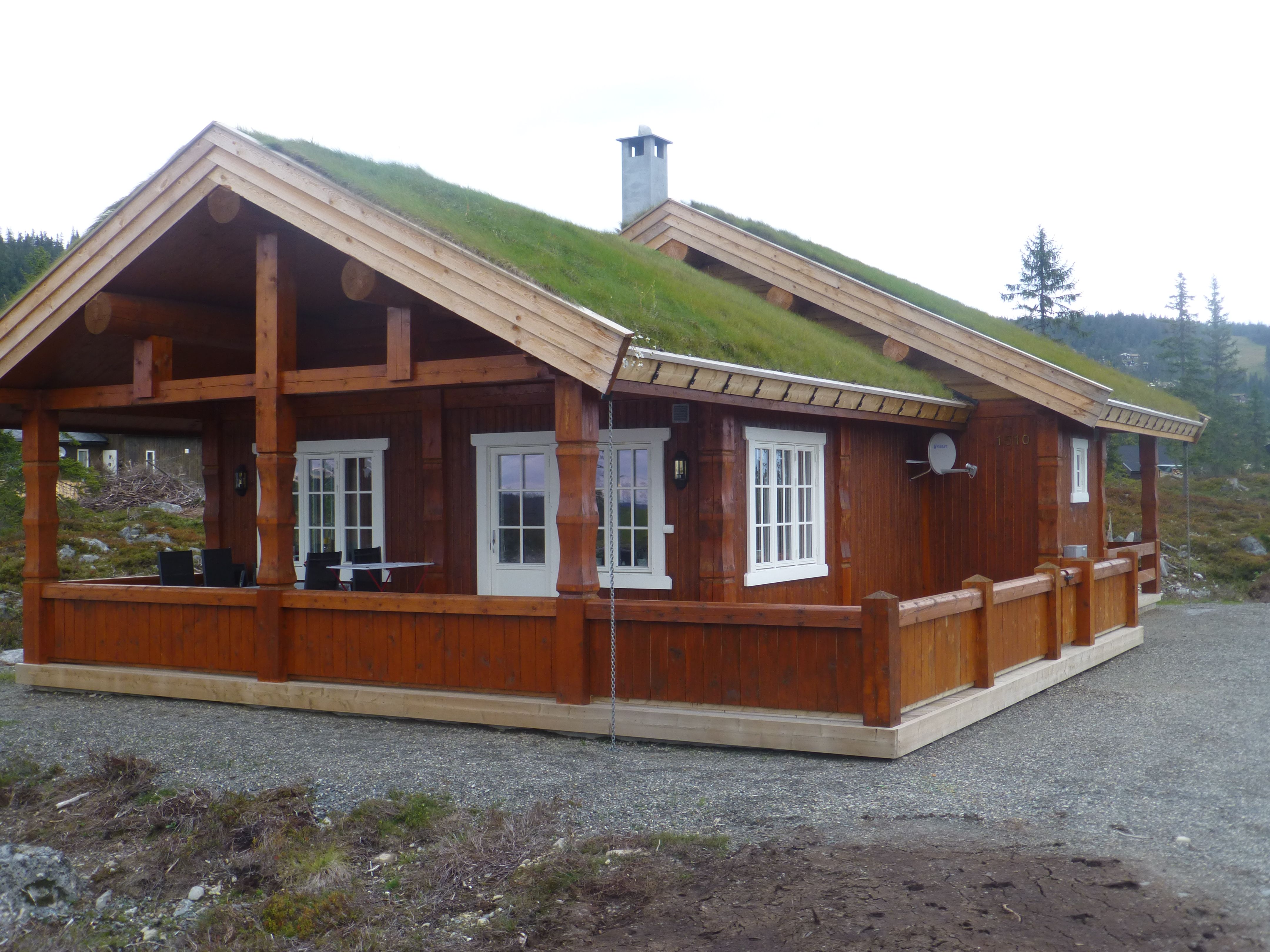 Hytte med gresstak, Norgesbooking