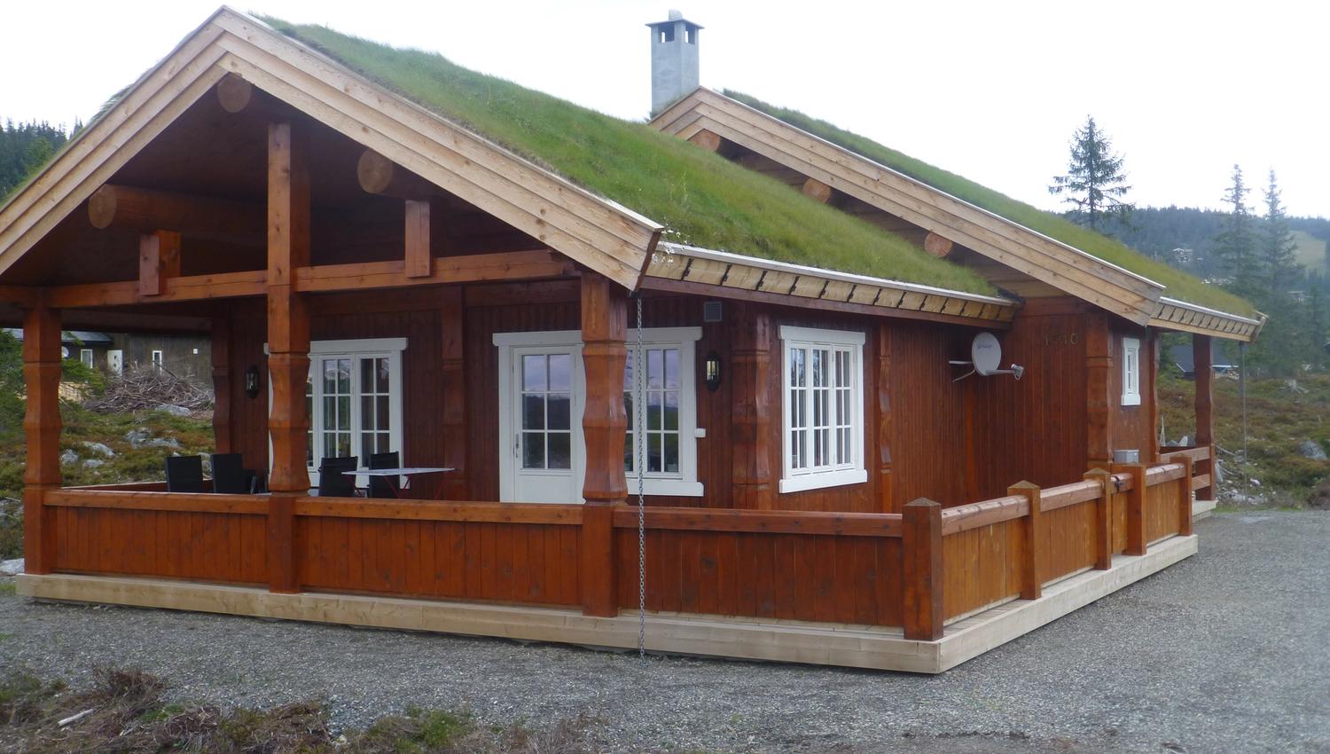 Hytte med gresstak, Norgesbooking