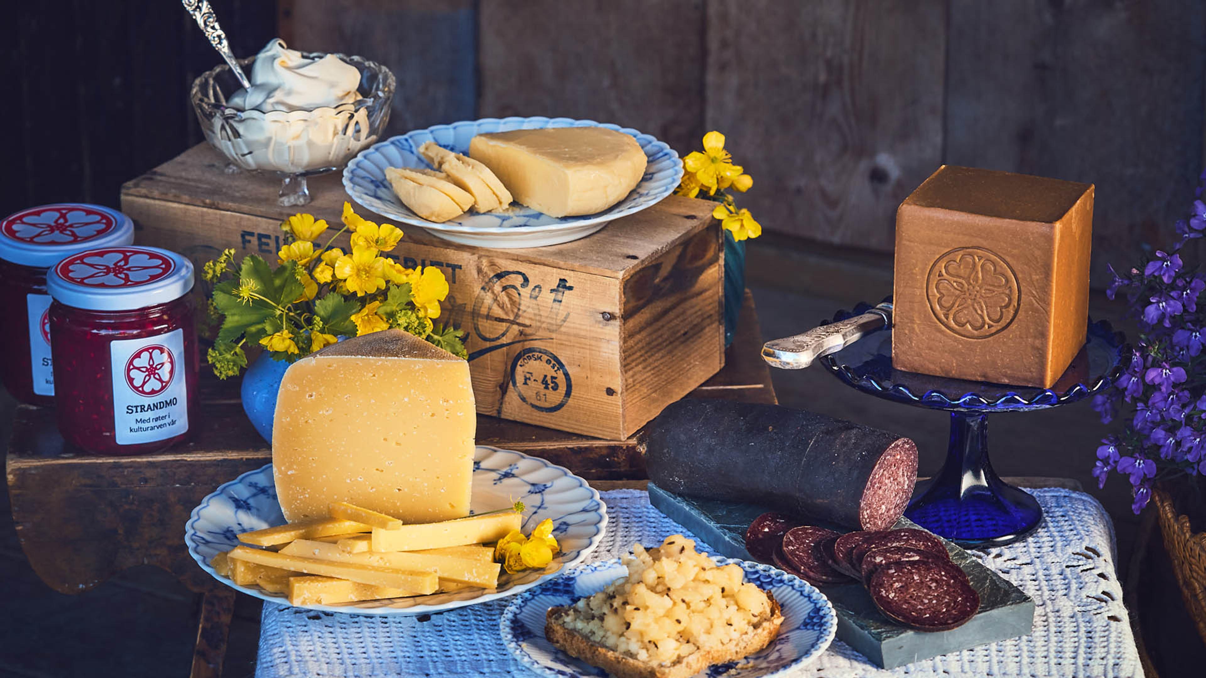 Showcasing a wide range of products from the mountain farm.