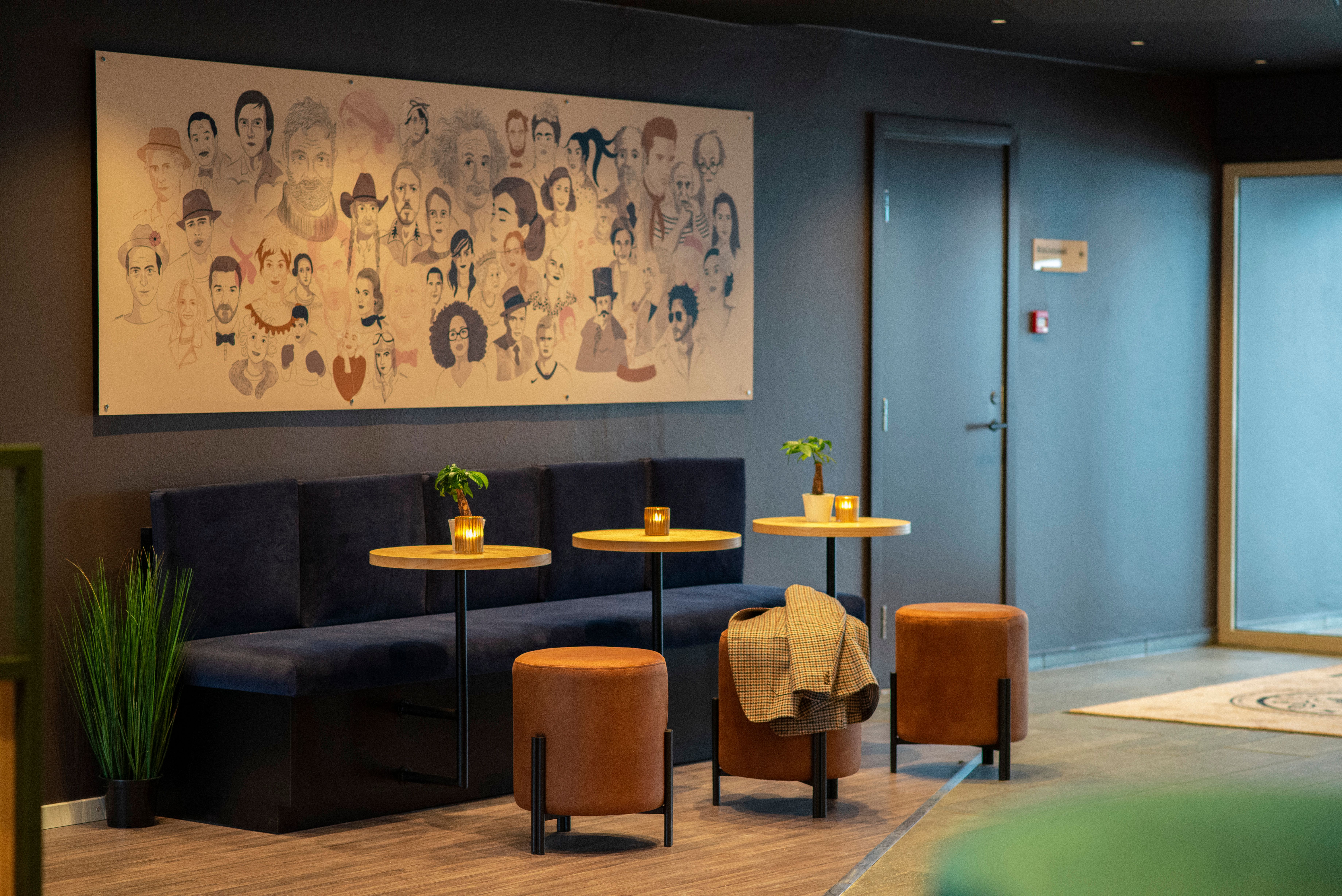Flott lobby på Hotell Jæren