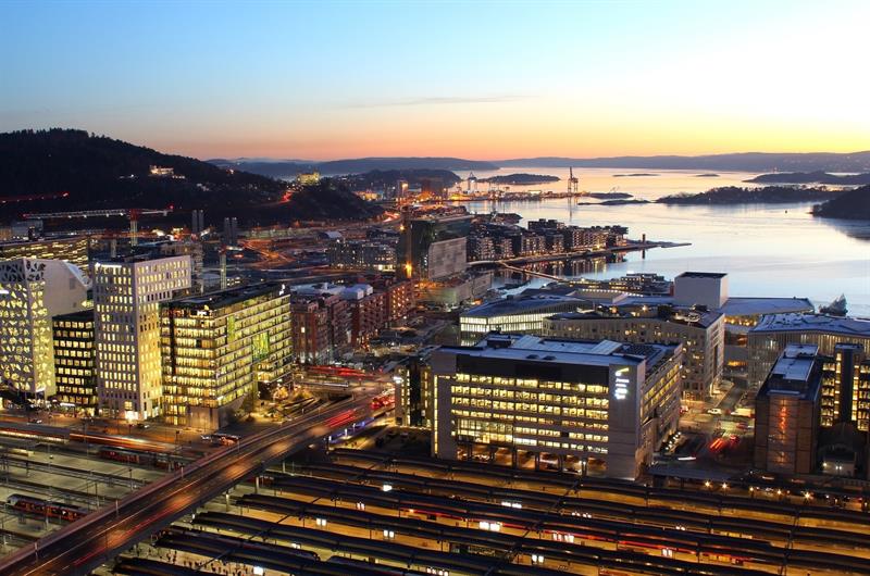 panoramic view of oslo and the fjord