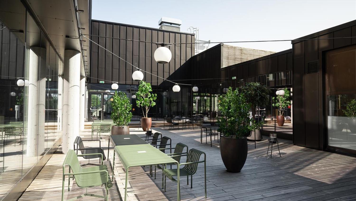 Uteområde på Scandic Hamar