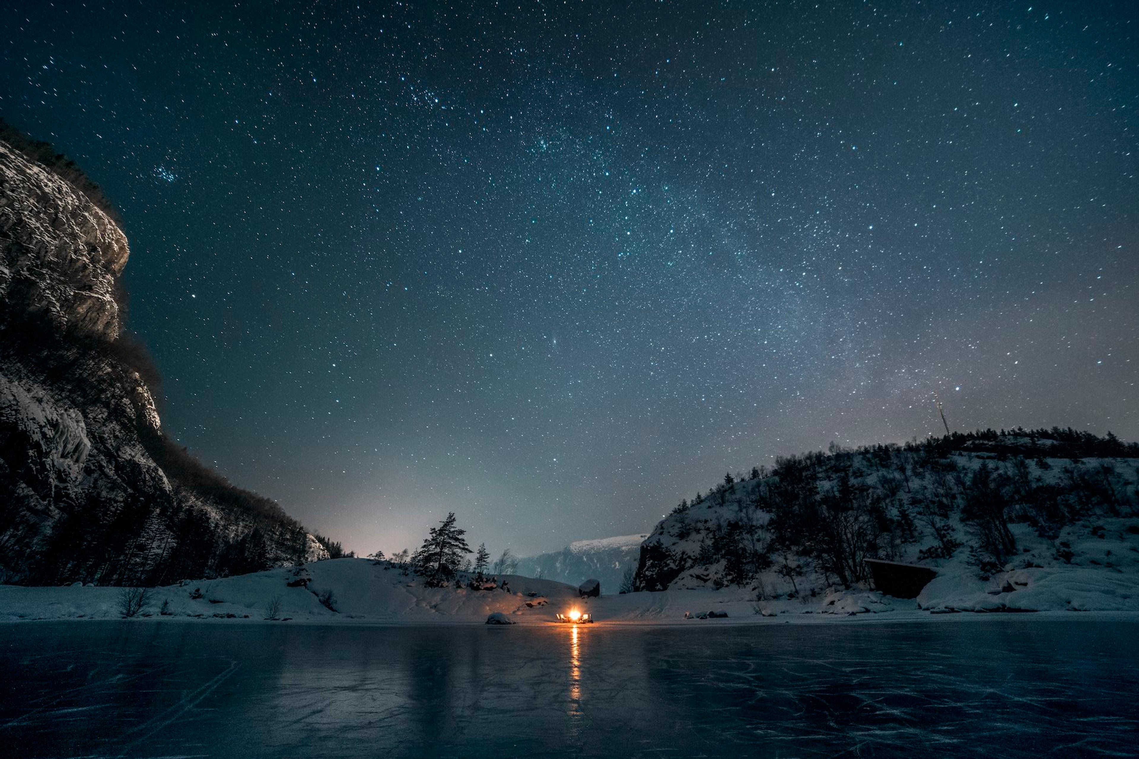 Ice skating in Nordfjord
