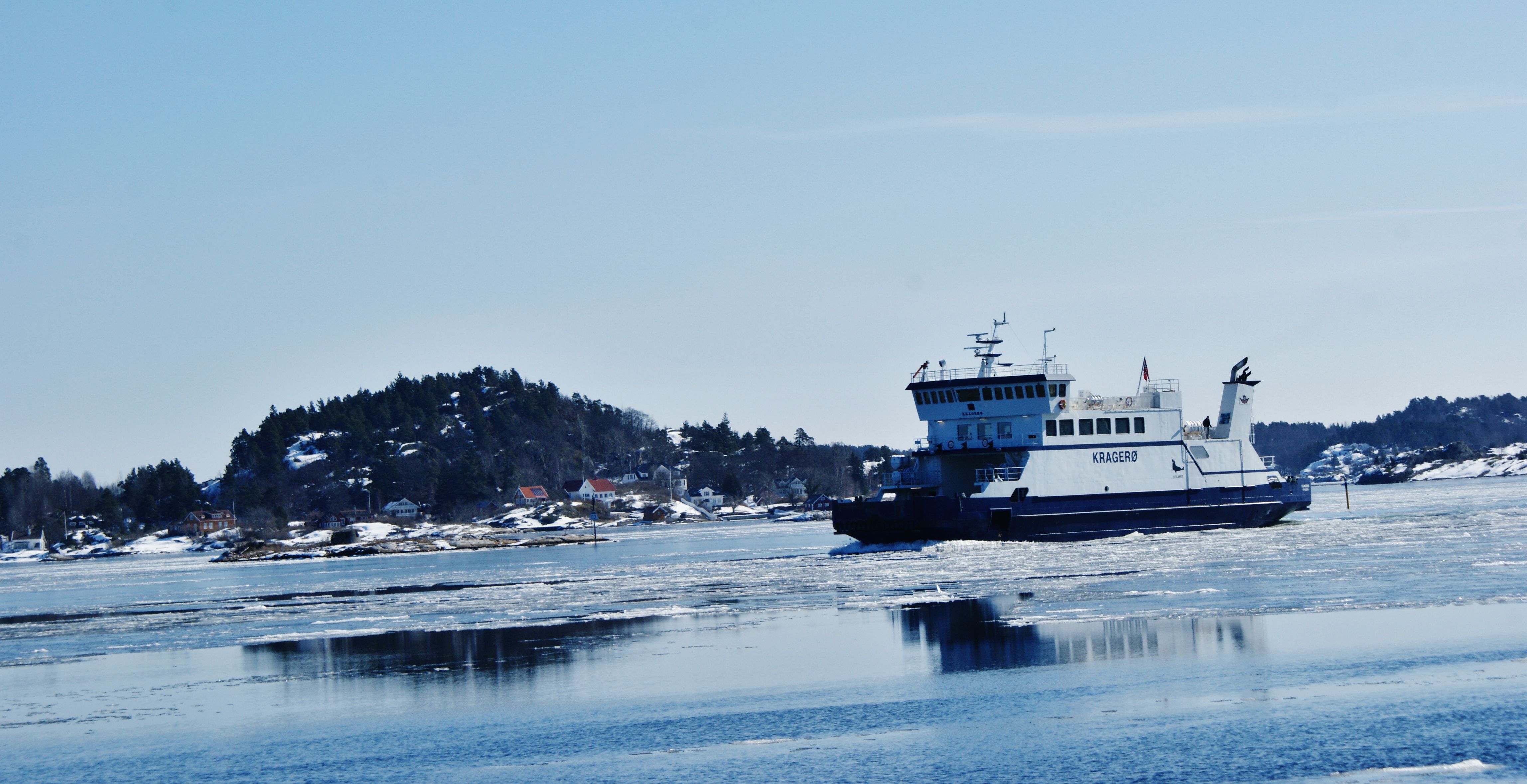 MF Kragerø, vinter