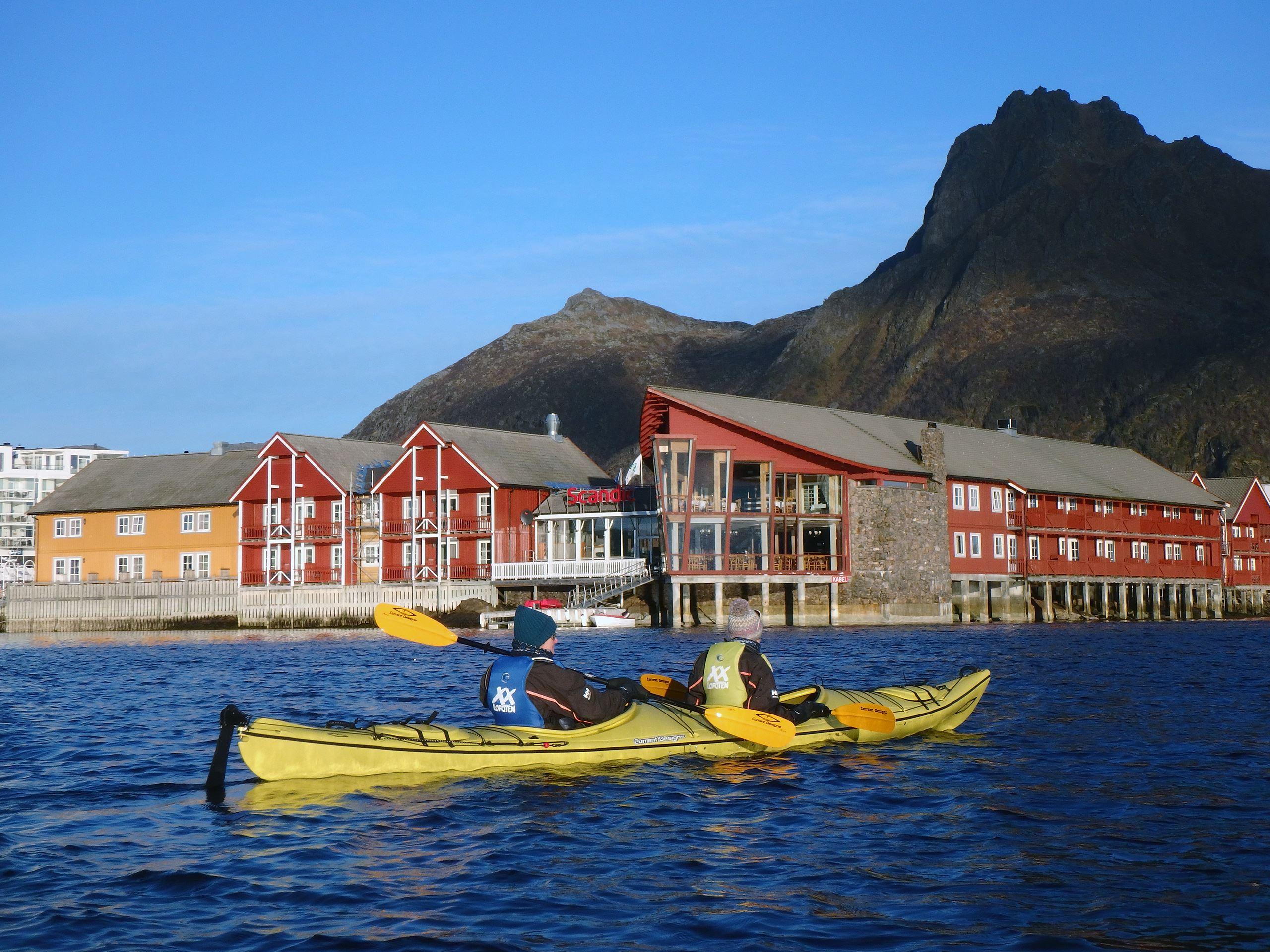 Kayaking from Svolvær with XXLofoten