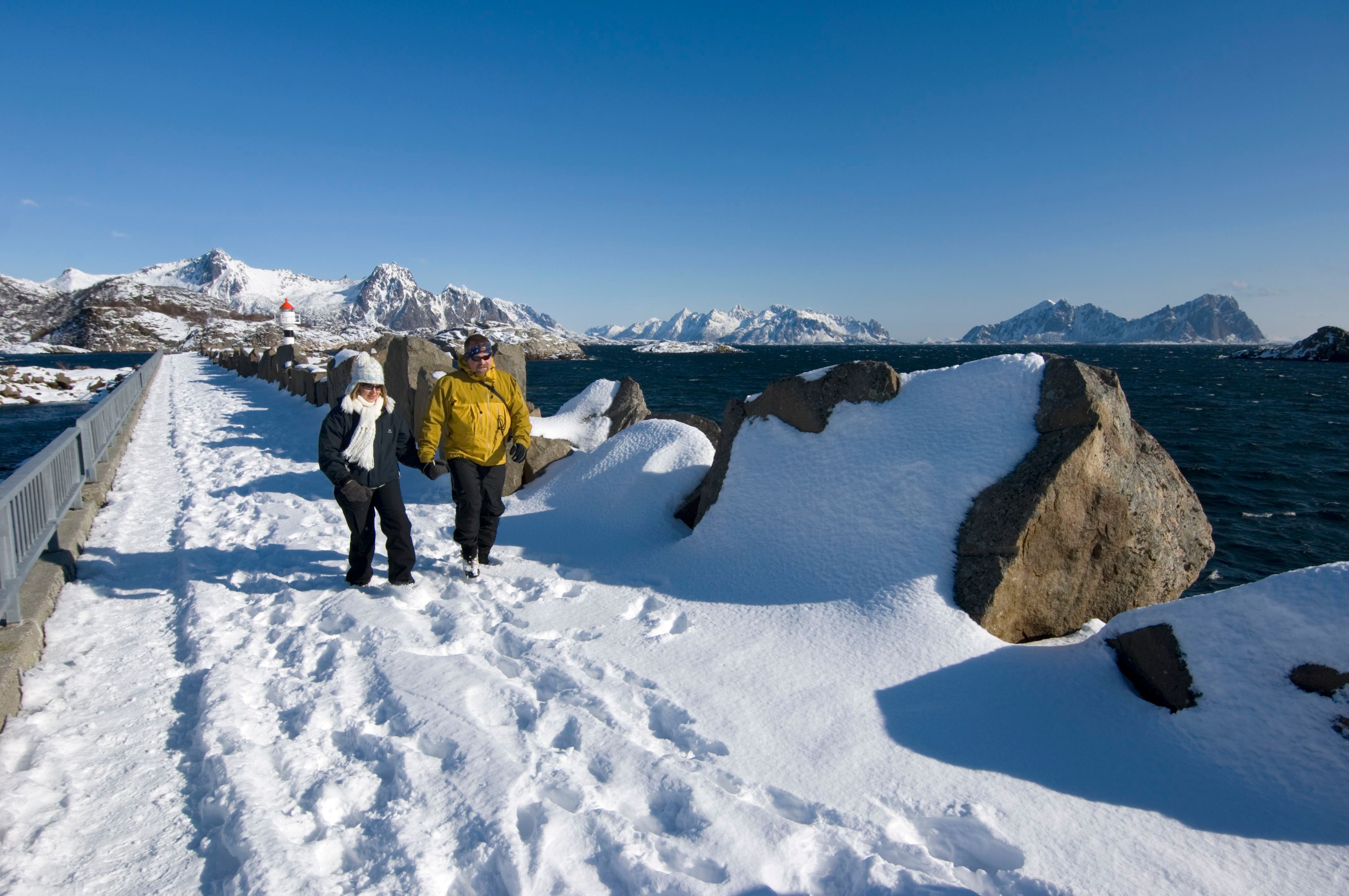 Vinter tur på moloen