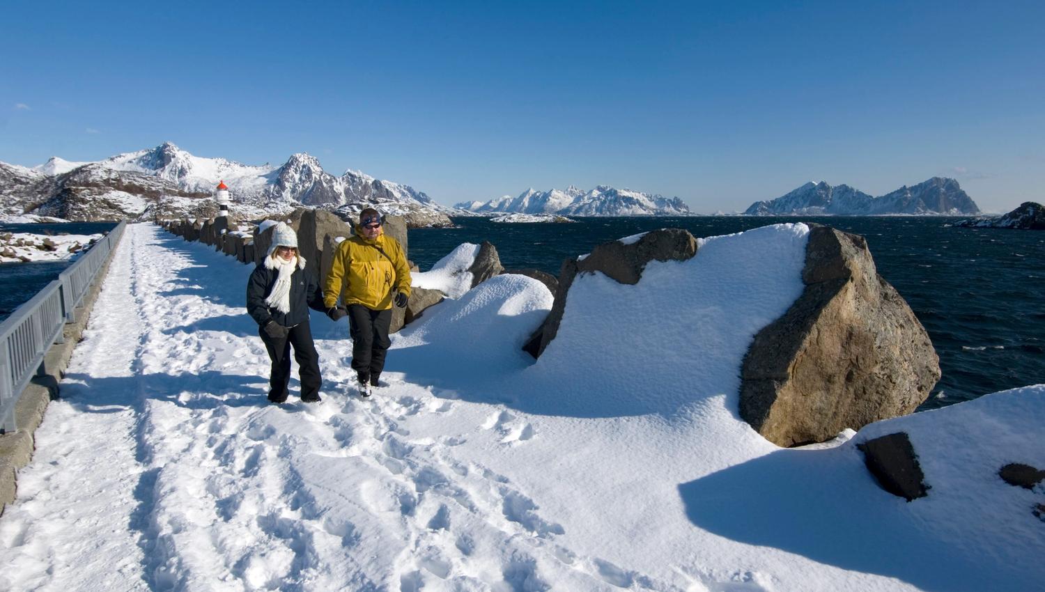 Vinter tur på moloen