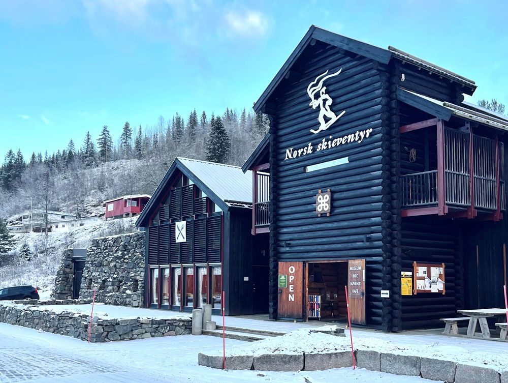 The museum of Norsk Skieventyr in winter