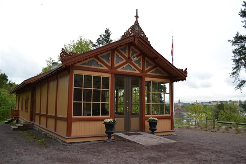Sæterhytten på Dronningberget.Bygdø Kongsgård. Foto