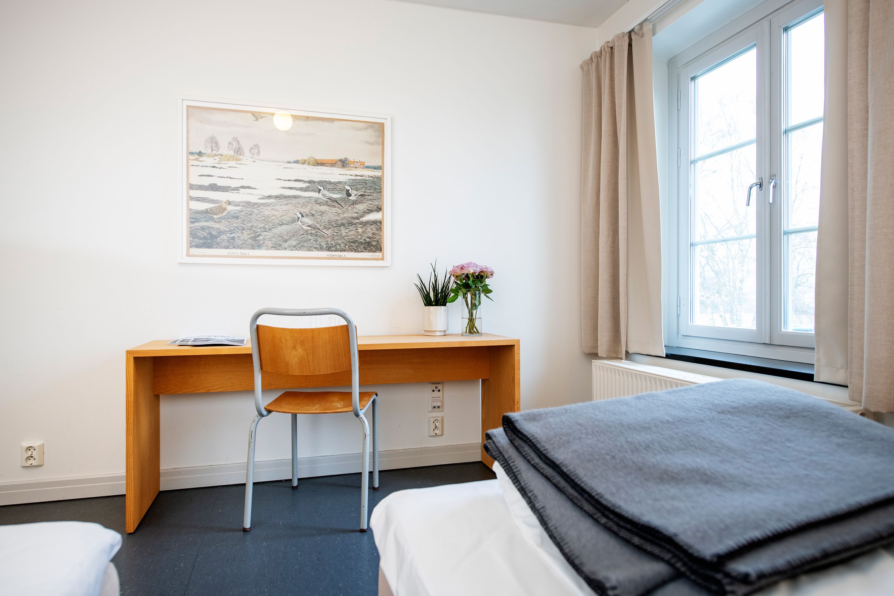 One of the rooms at the Falstad Centre in Levanger municipality