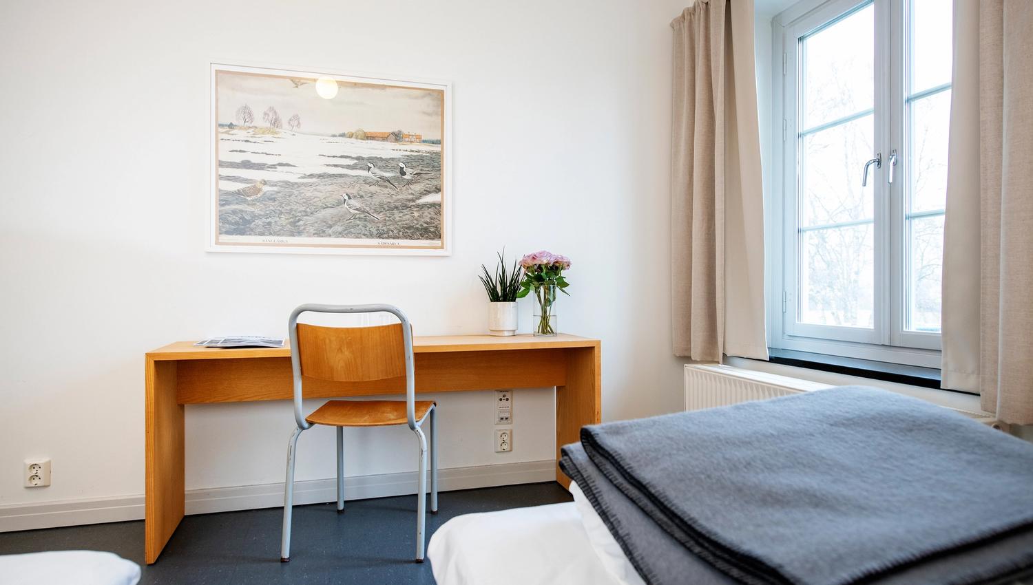 One of the rooms at the Falstad Centre in Levanger municipality