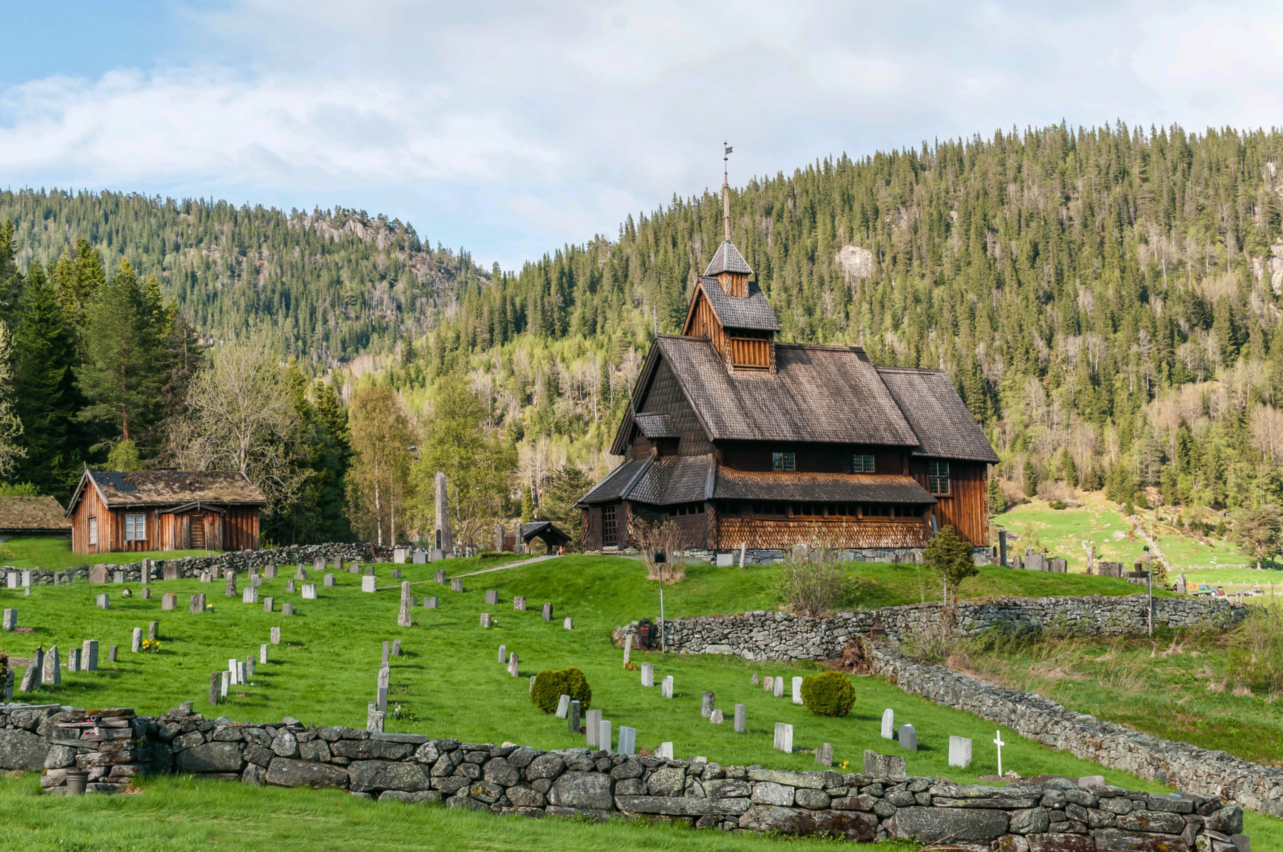 Stavkirke. Stave church. Eidsborg stavkyrkje, Vest-Telemark museum.