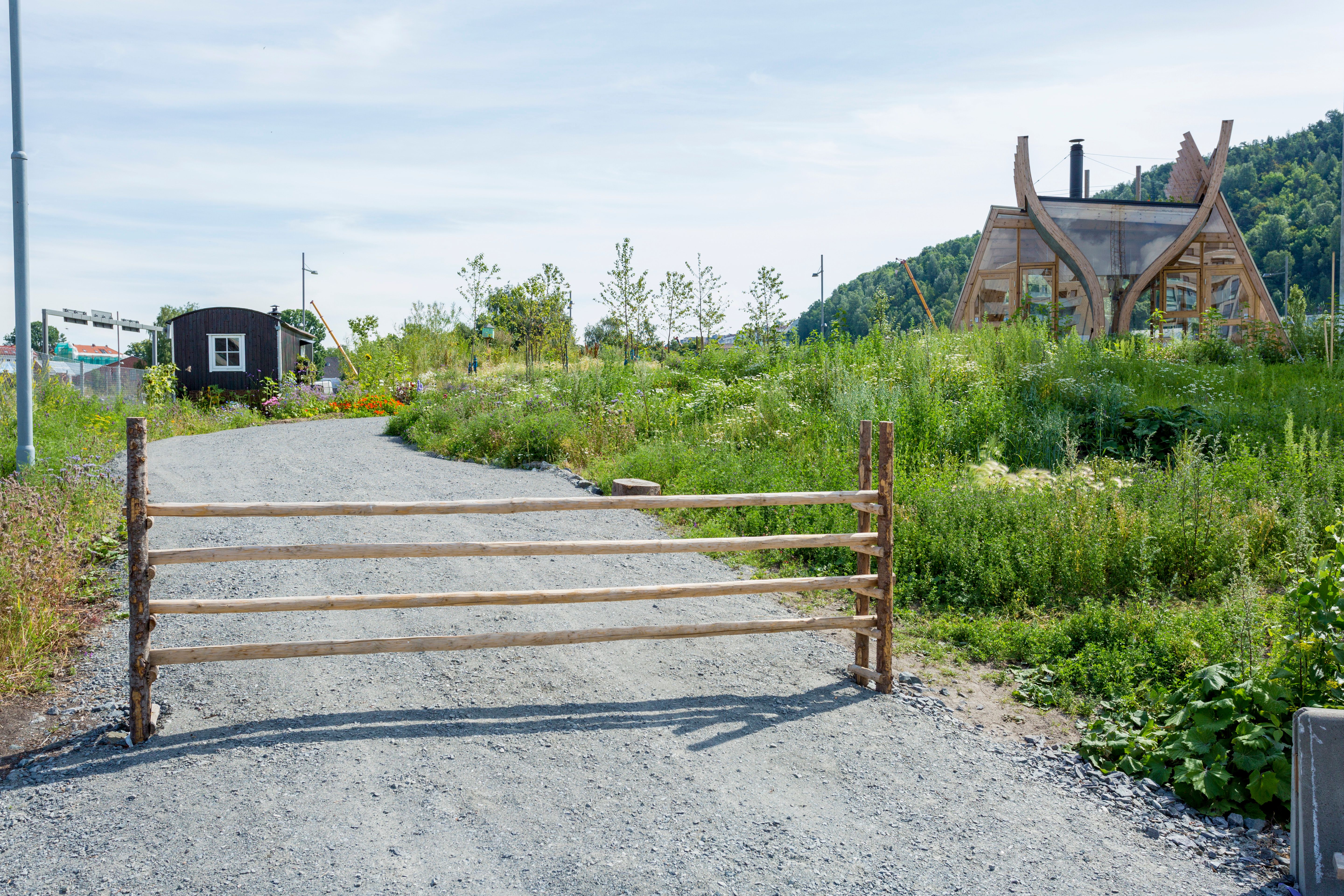 Stengt for bilkjøring.