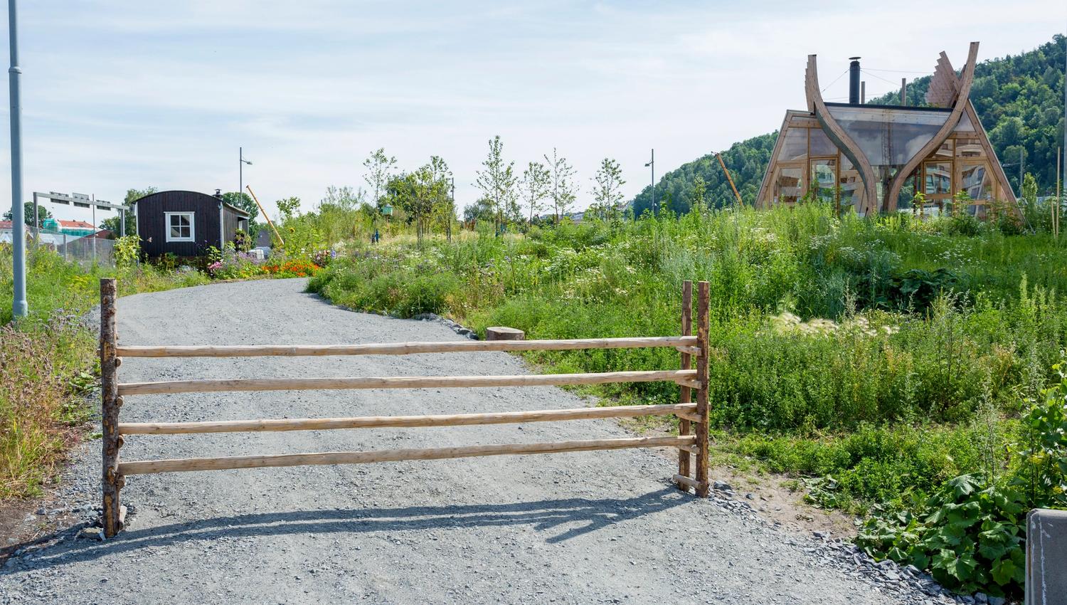 Stengt for bilkjøring.