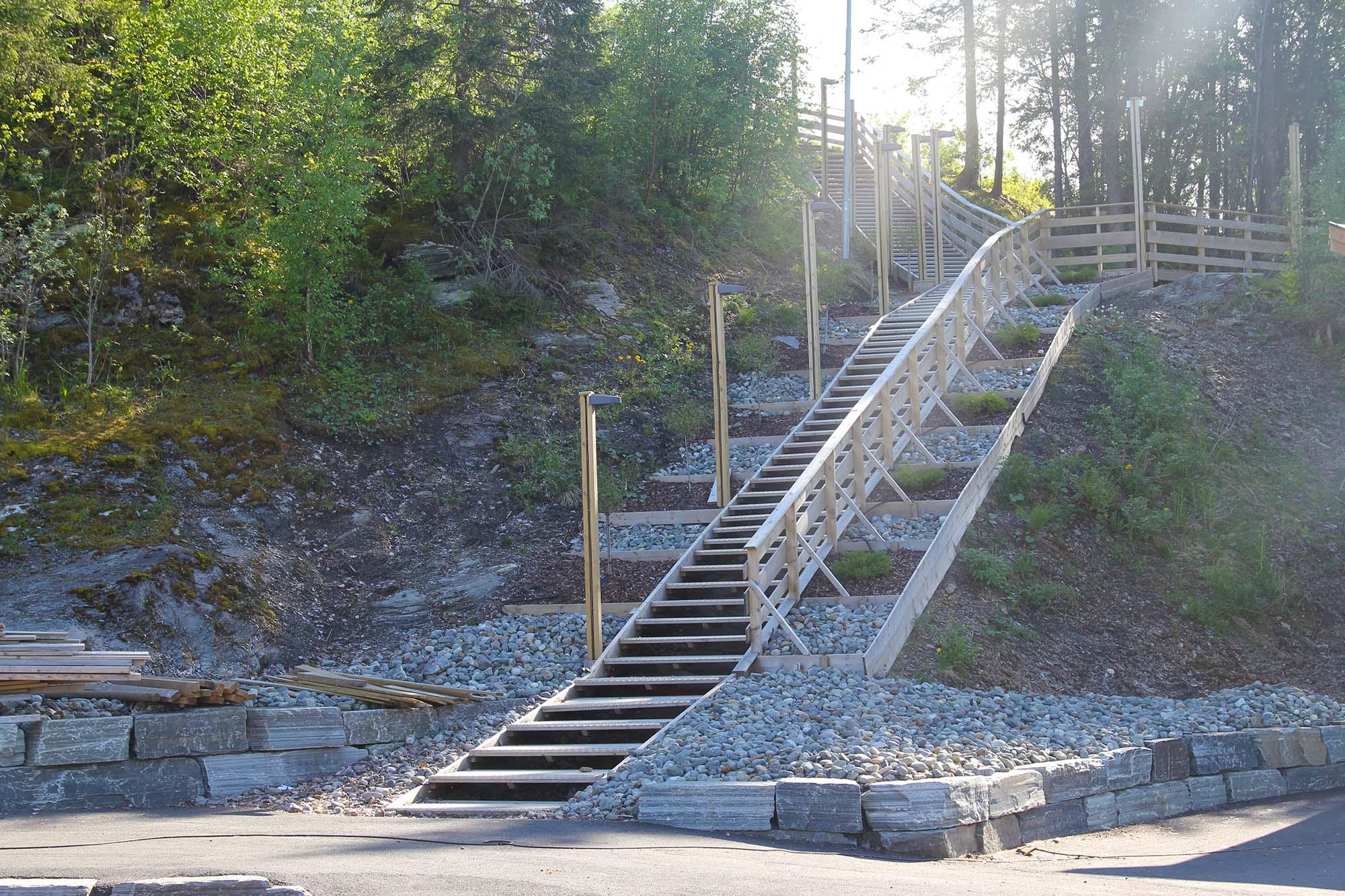 Vinne aktivitetspark - trimtrappa