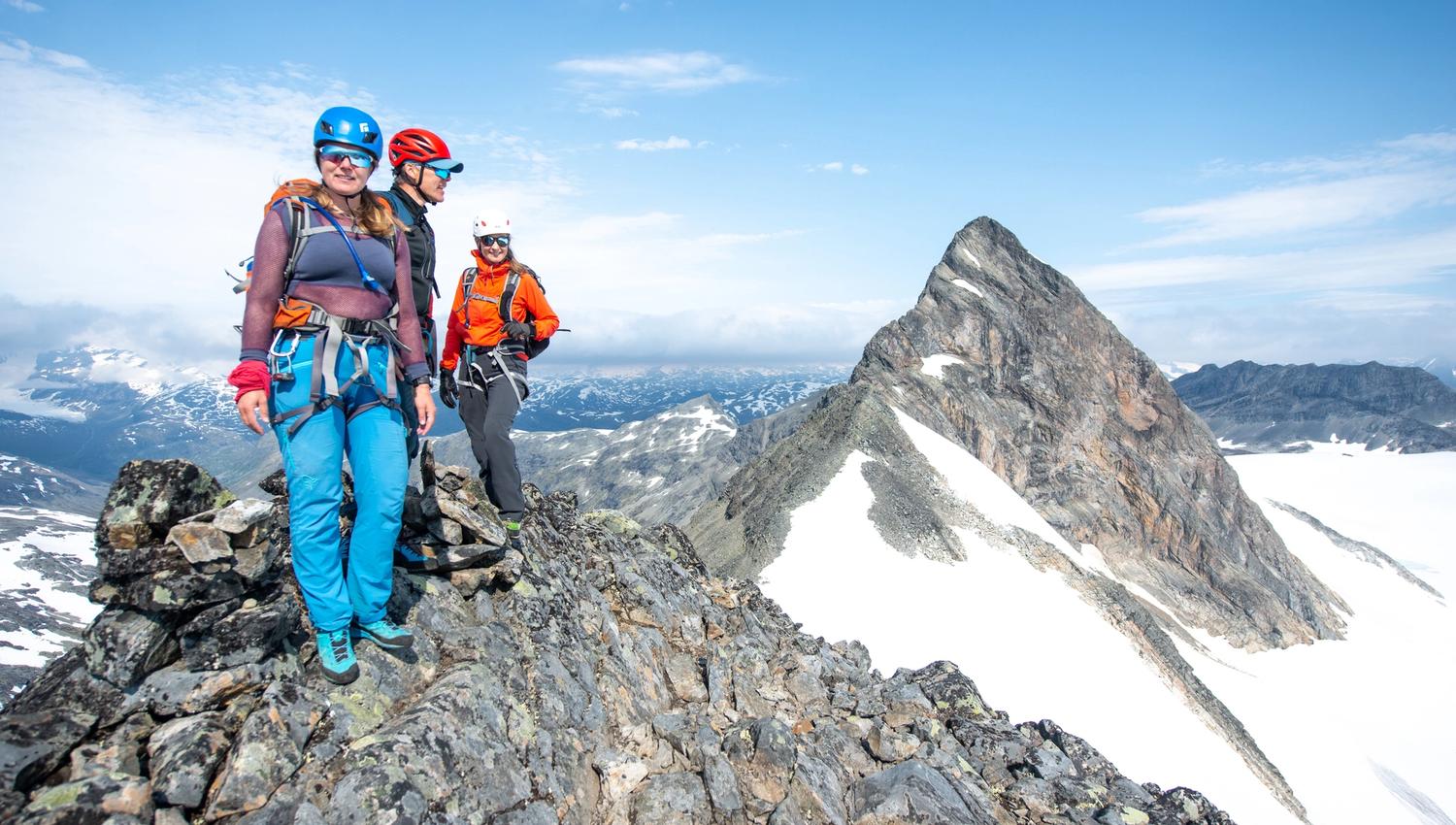 Fjellvandrere på Uranostraversen