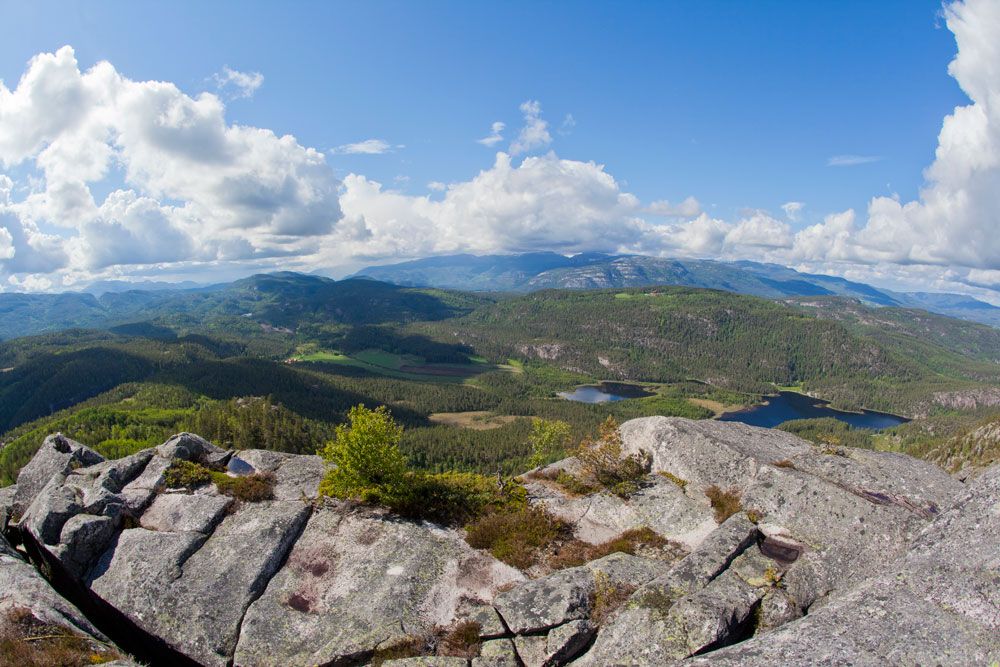utsikt fra Gygrestolen i Bø