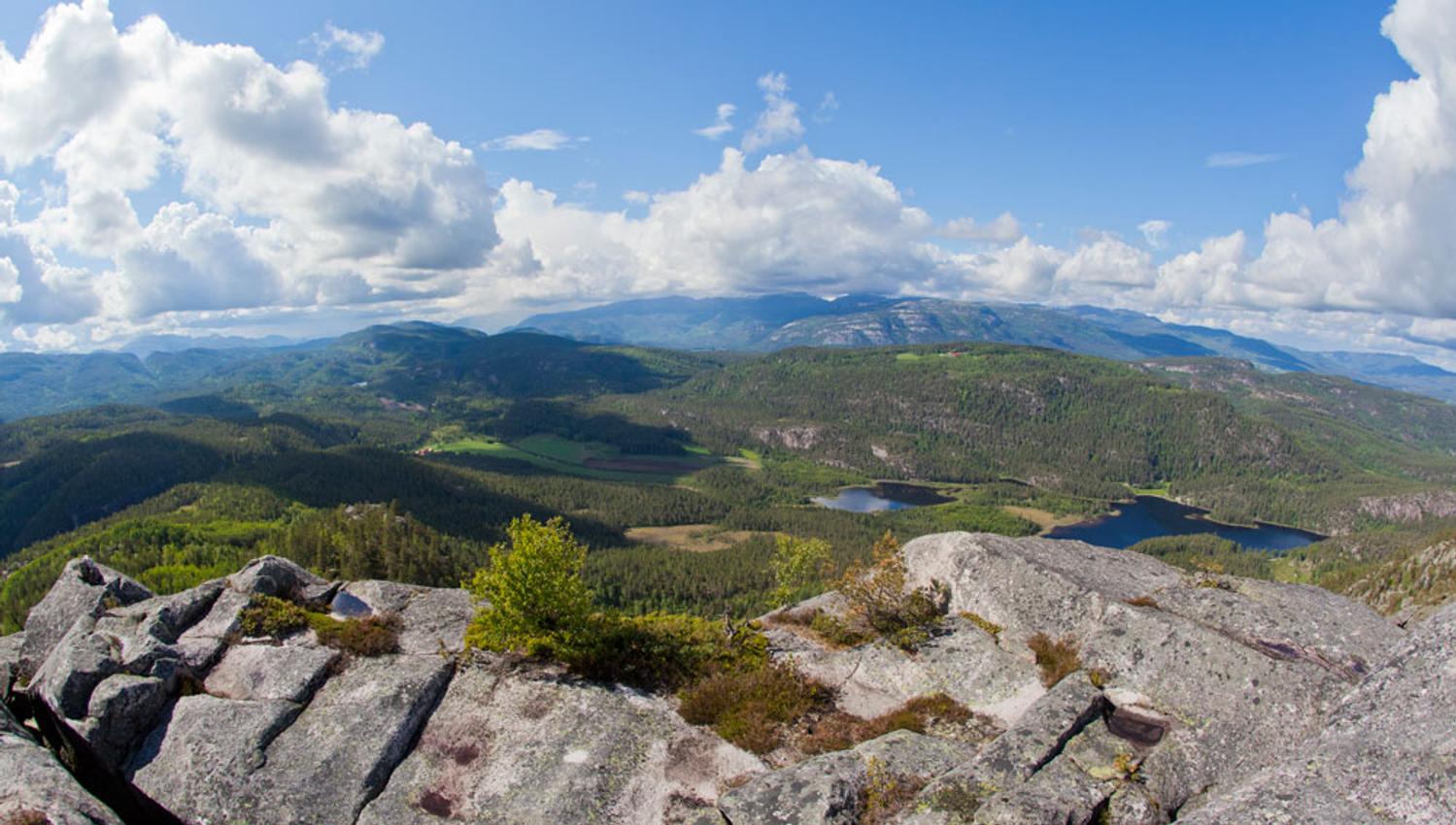 utsikt fra Gygrestolen i Bø