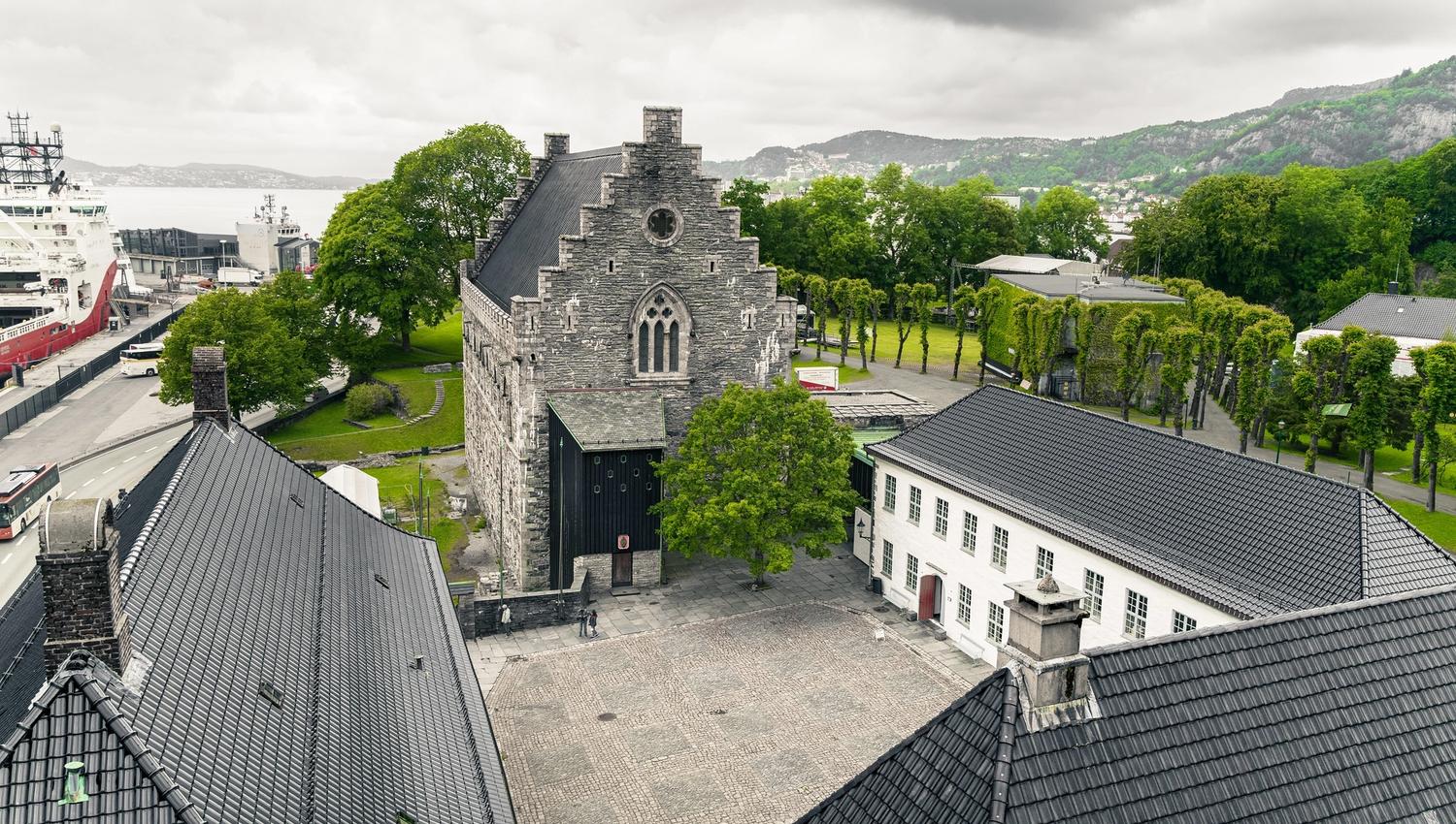View towards The King Håkon's Hall