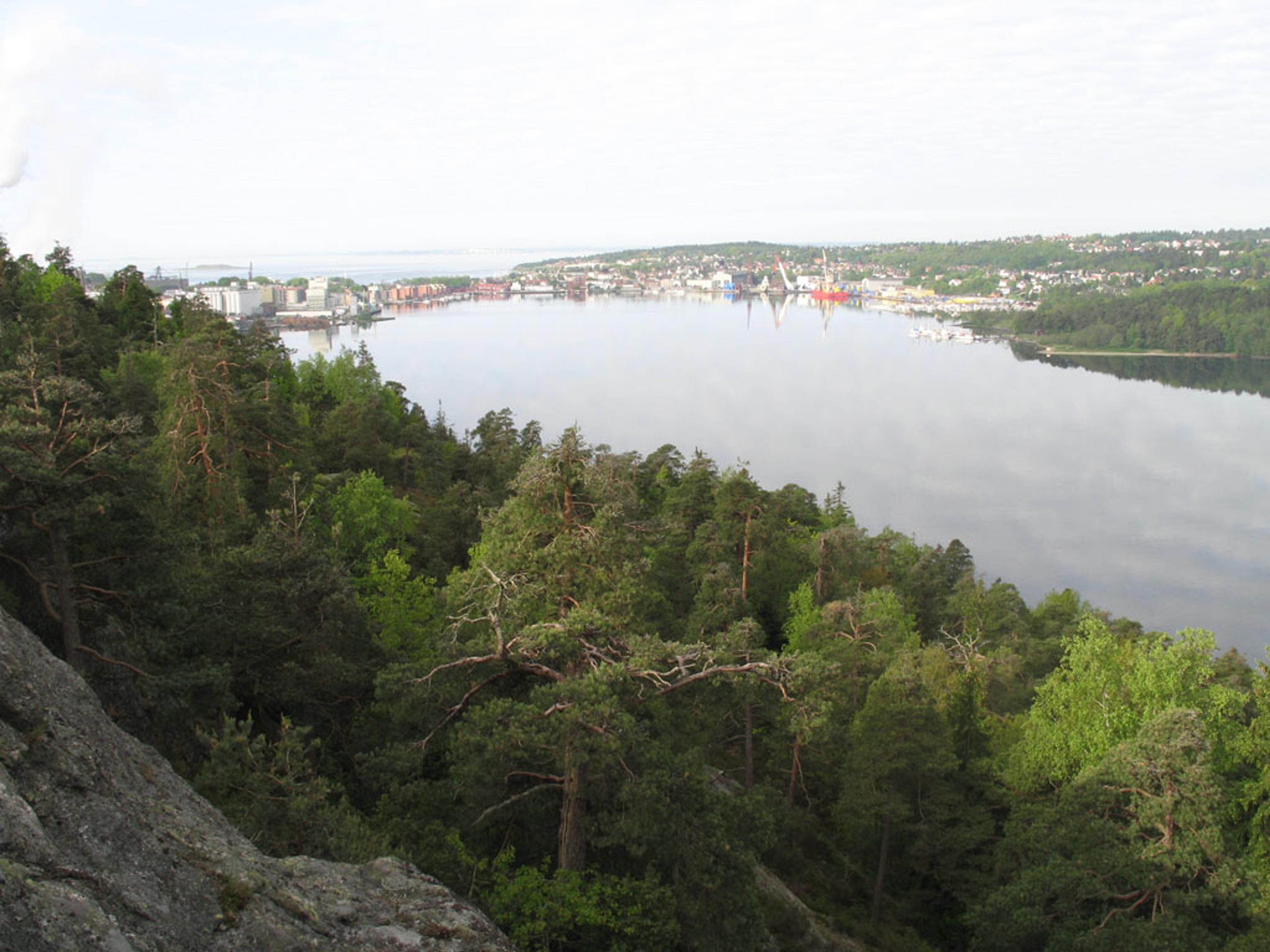 Utsikt fra Røysåsen mot Moss