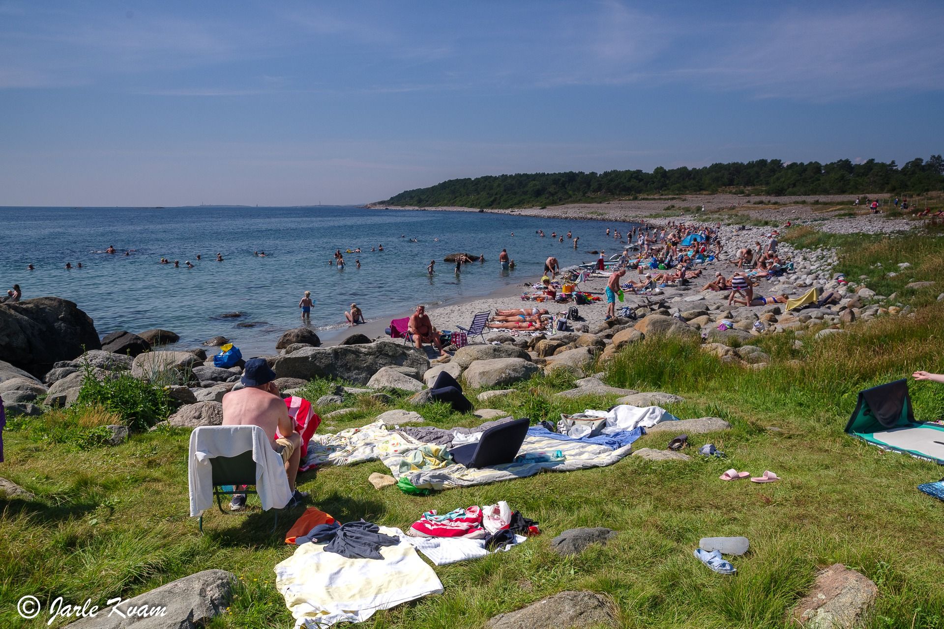 Varme sommerdager på Spornes