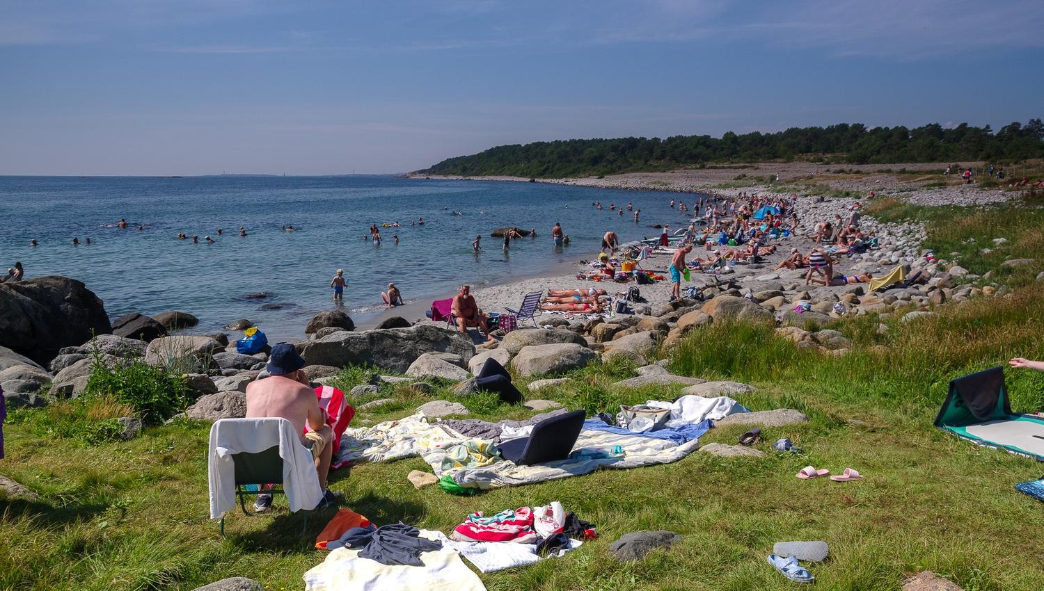 Varme sommerdager på Spornes