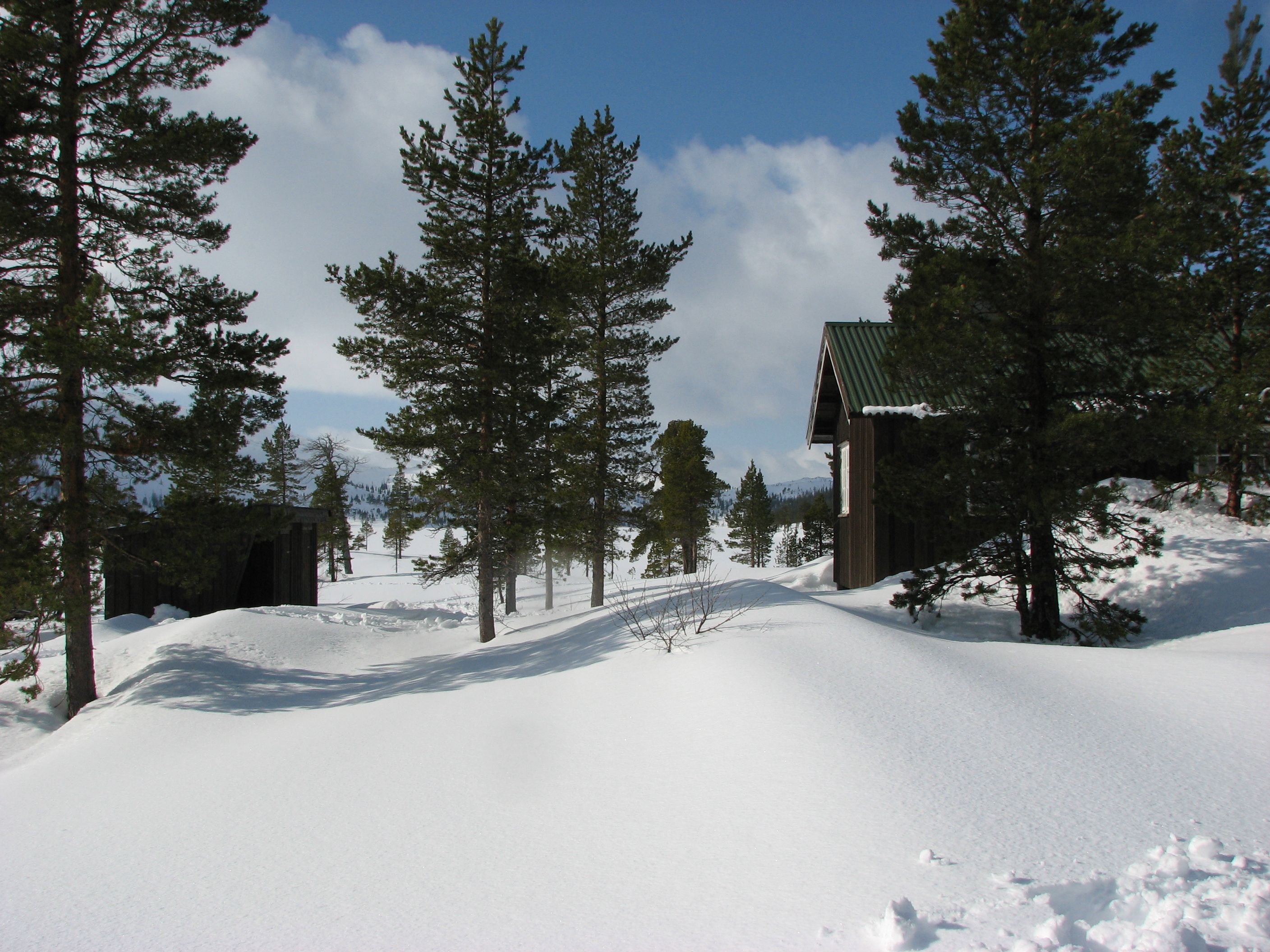 Kvernsjøhytta på vinterstid