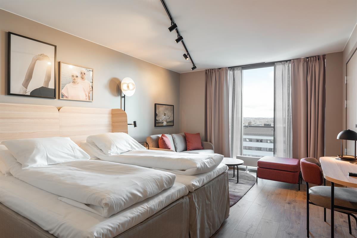 Standard double room at Scandic Hamar