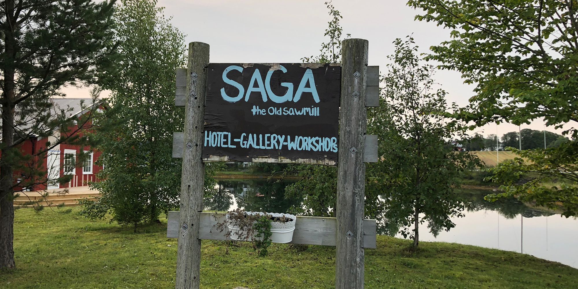 Saga signage