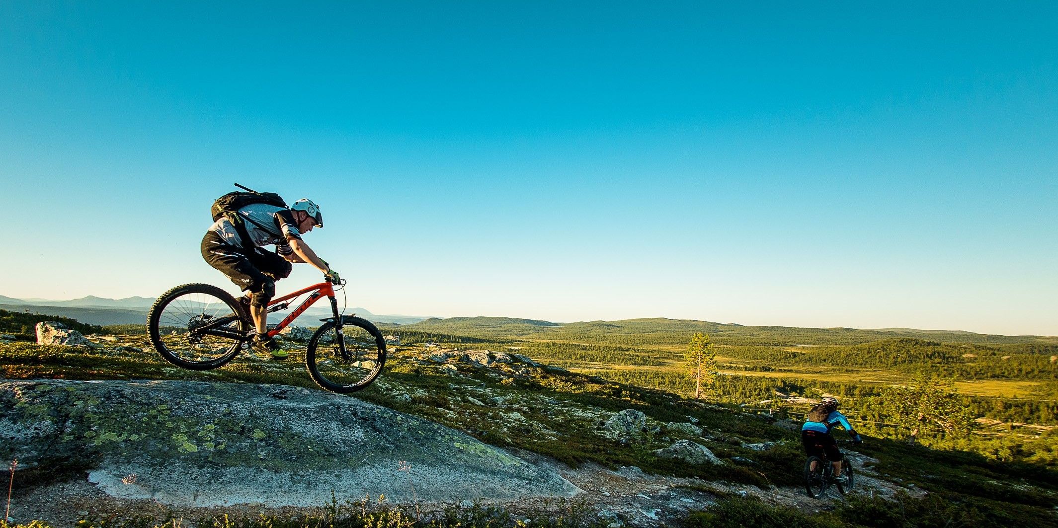 Syklist på fjellet